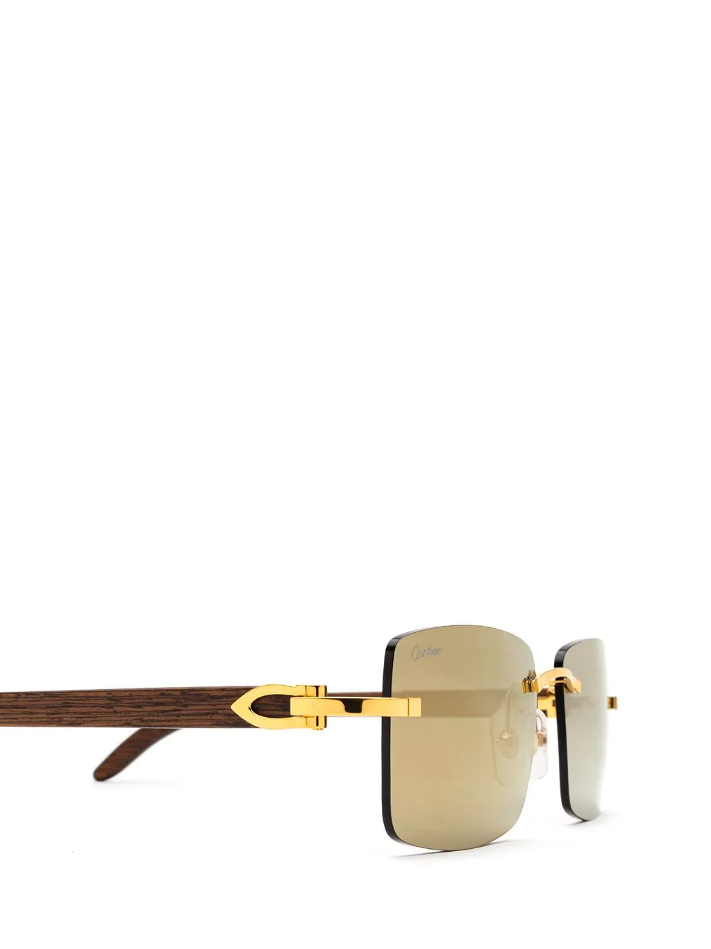 Cartier Rectangle Frame Sunglasses