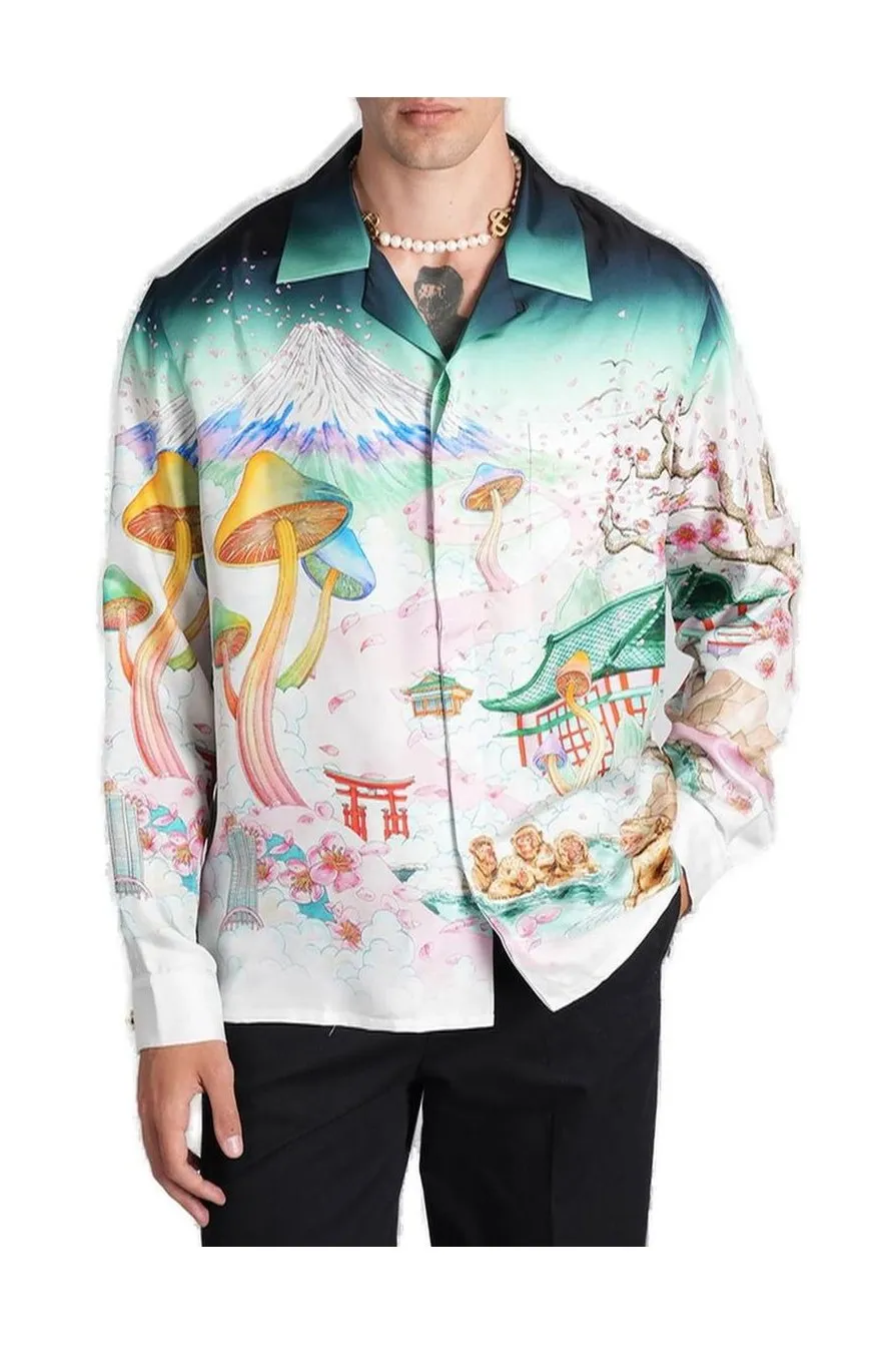 Casablanca Printed Satin Shirt