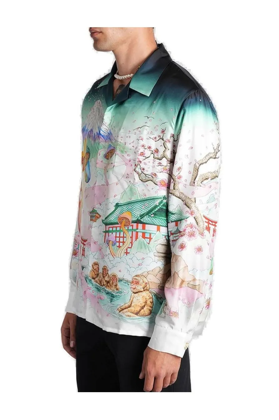 Casablanca Printed Satin Shirt