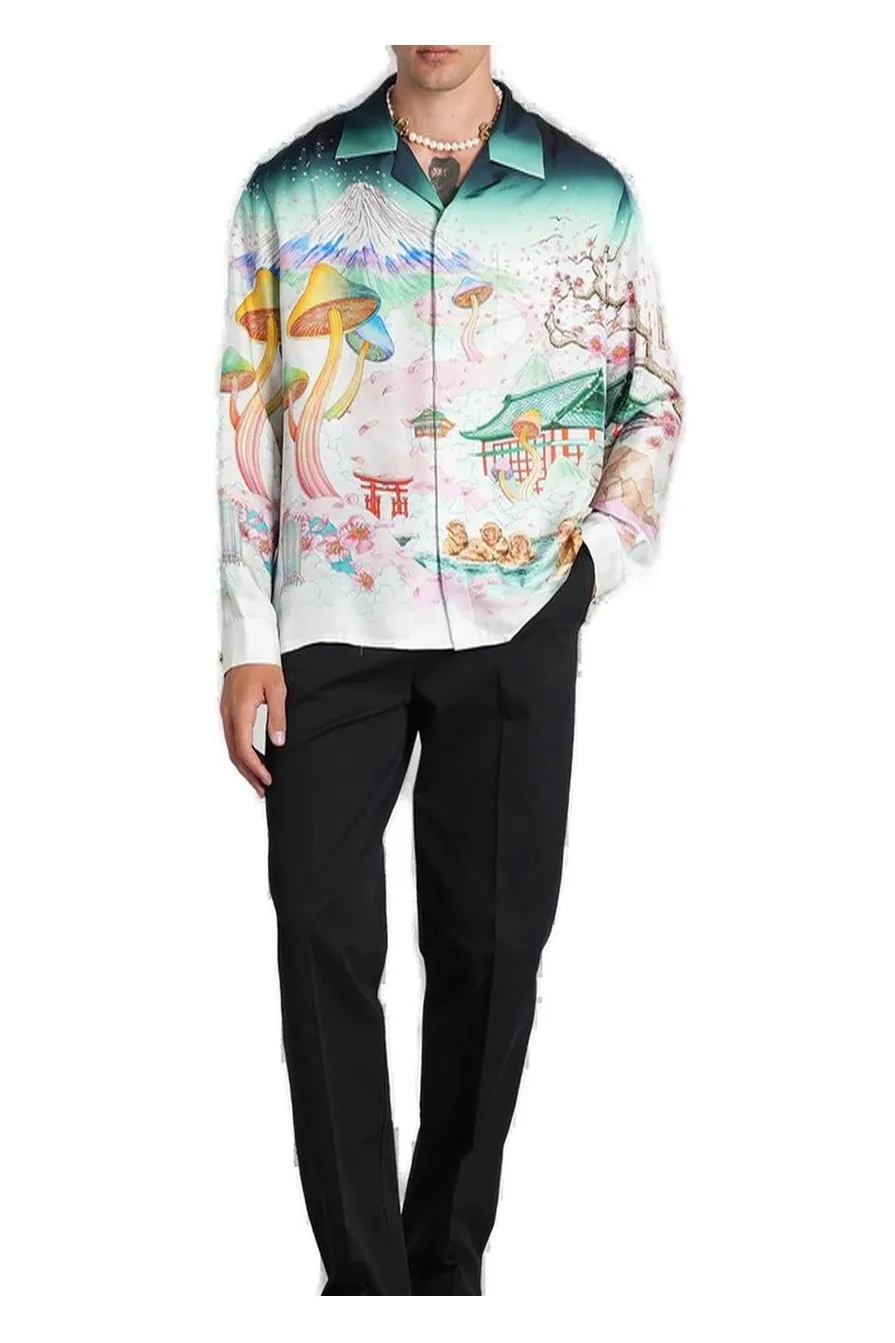 Casablanca Printed Satin Shirt