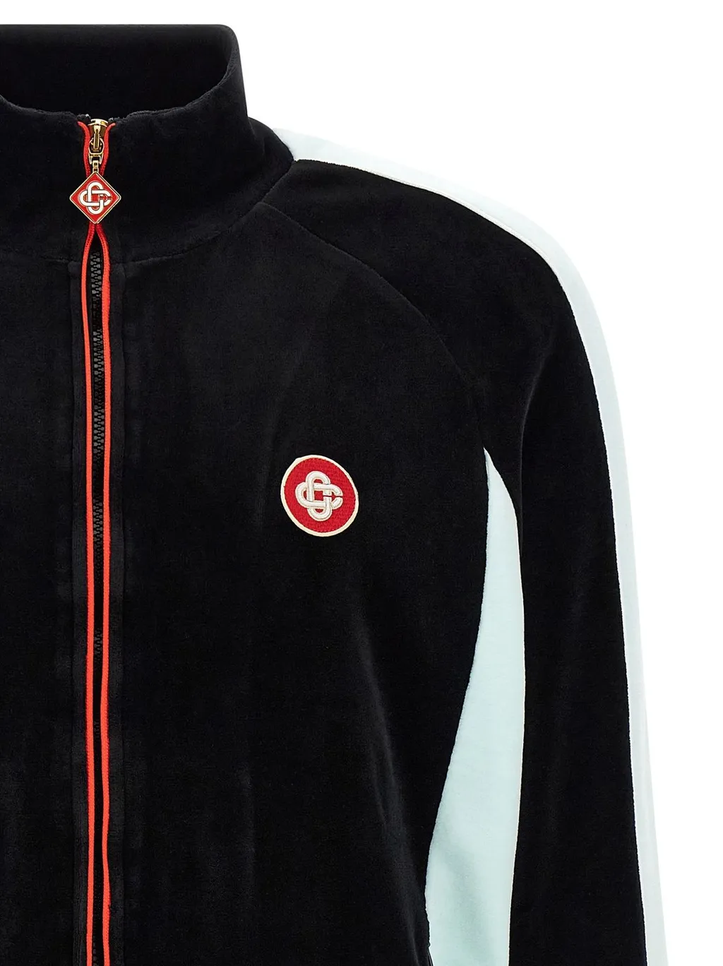 Casablanca Chenille Zip Up Sweatshirt