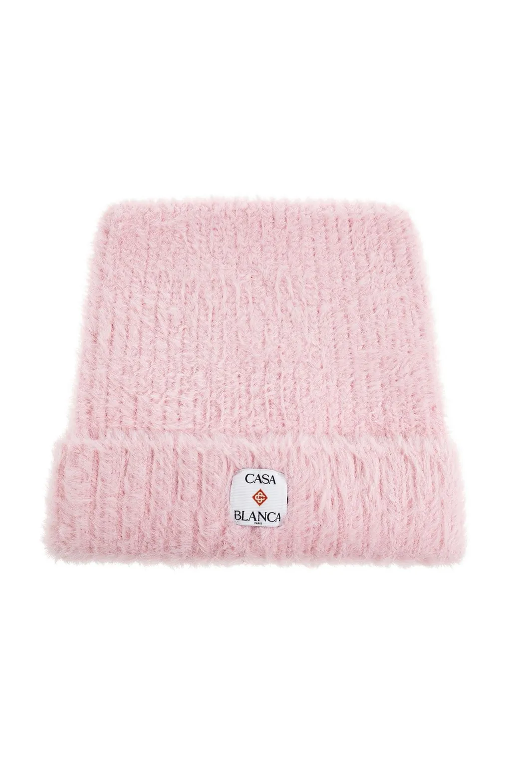 Casablanca Logo Patch Knitted Beanie