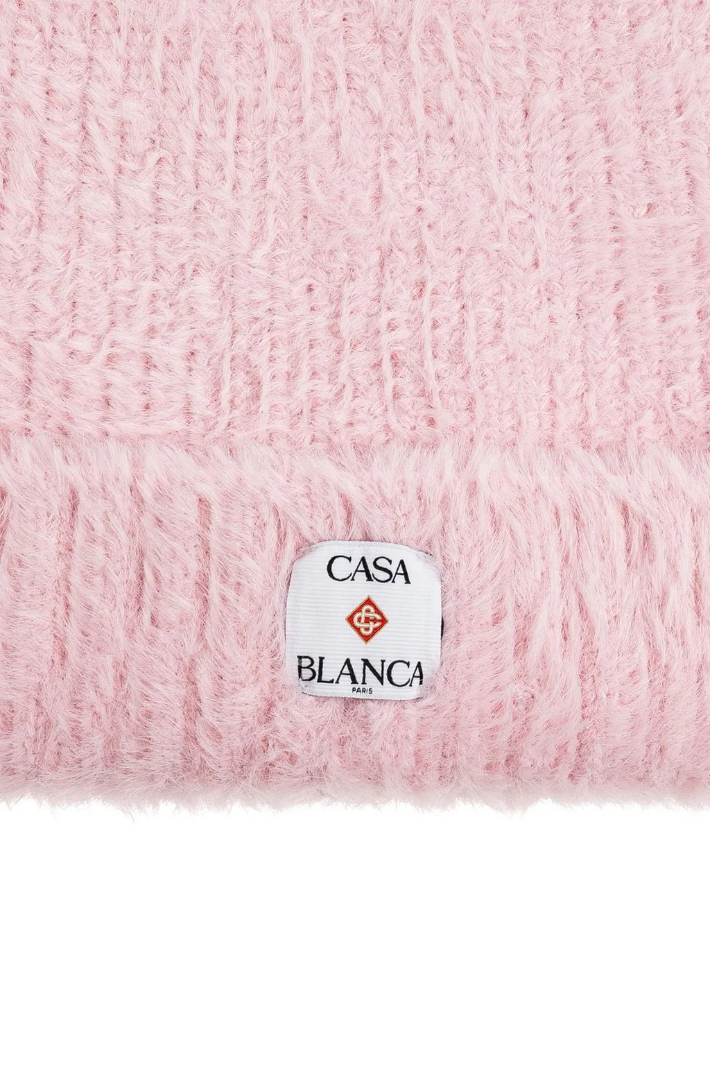 Casablanca Logo Patch Knitted Beanie