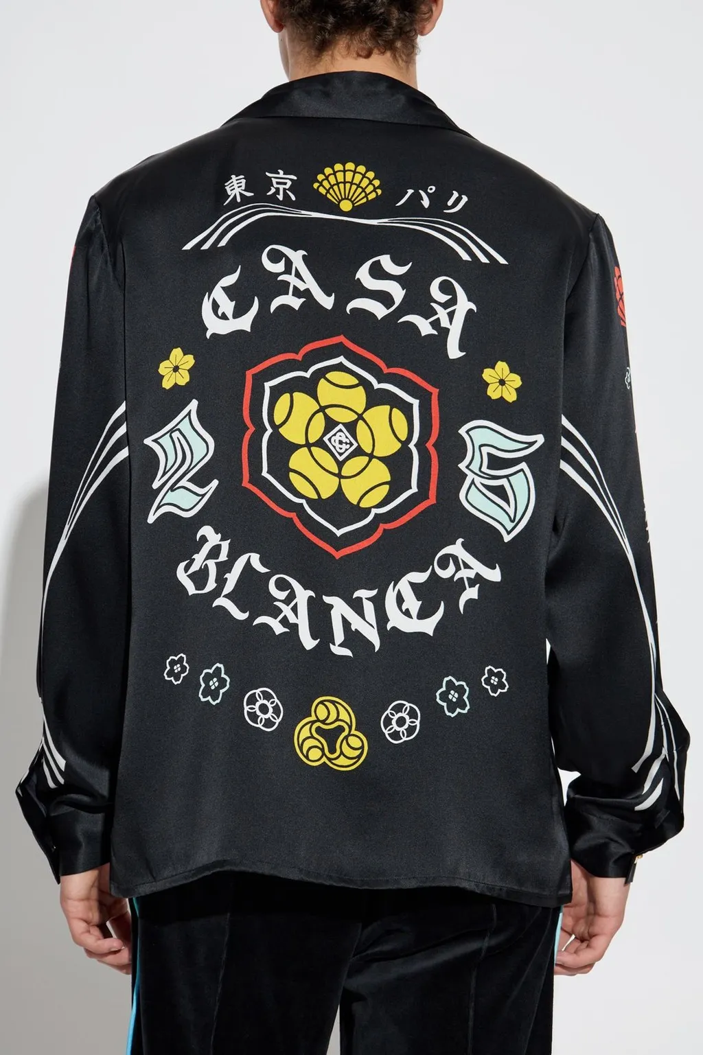 Casablanca Logo Printed Long-Sleeved Shirt
