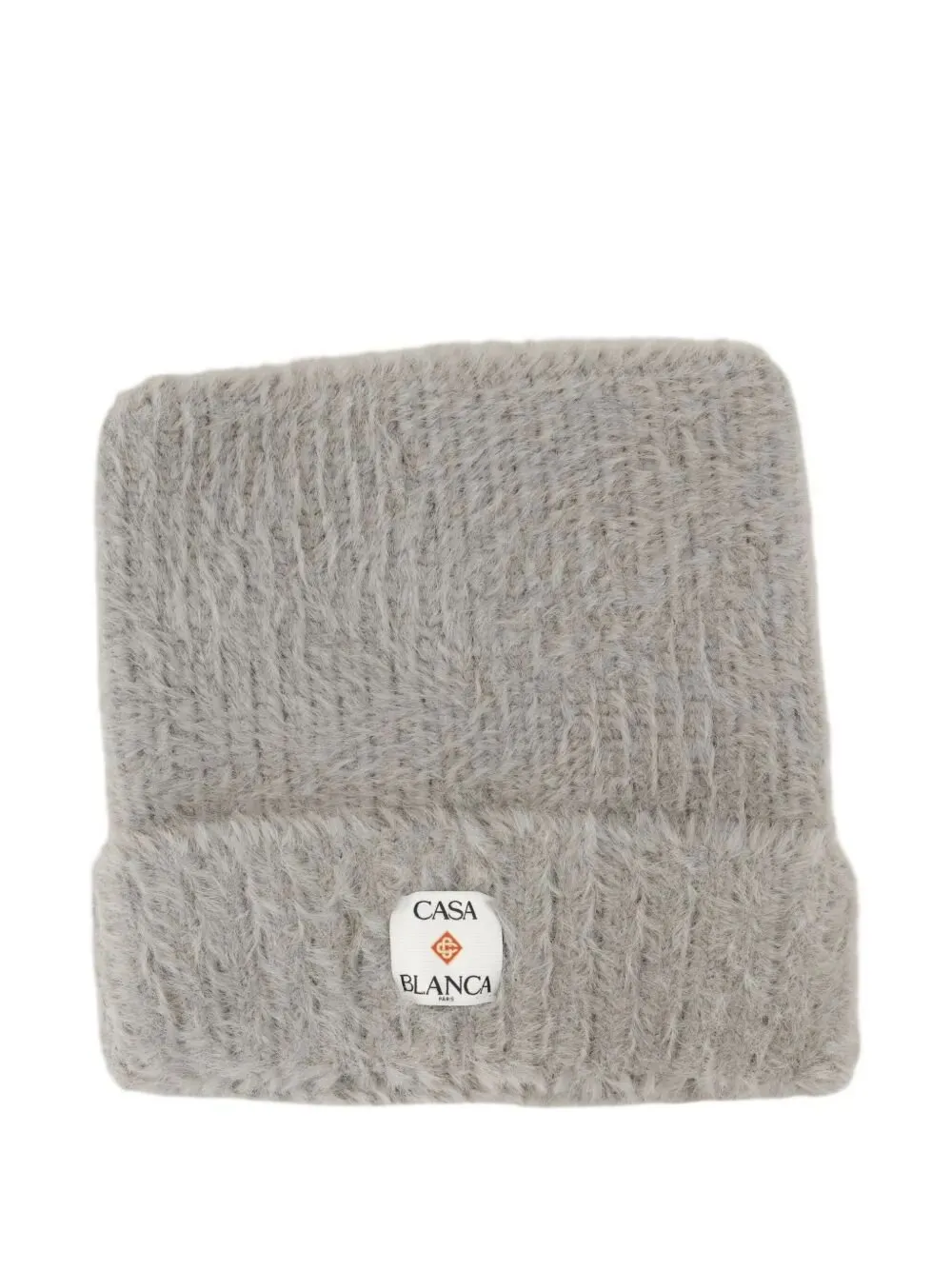 Casablanca Logo Patch Knitted Beanie