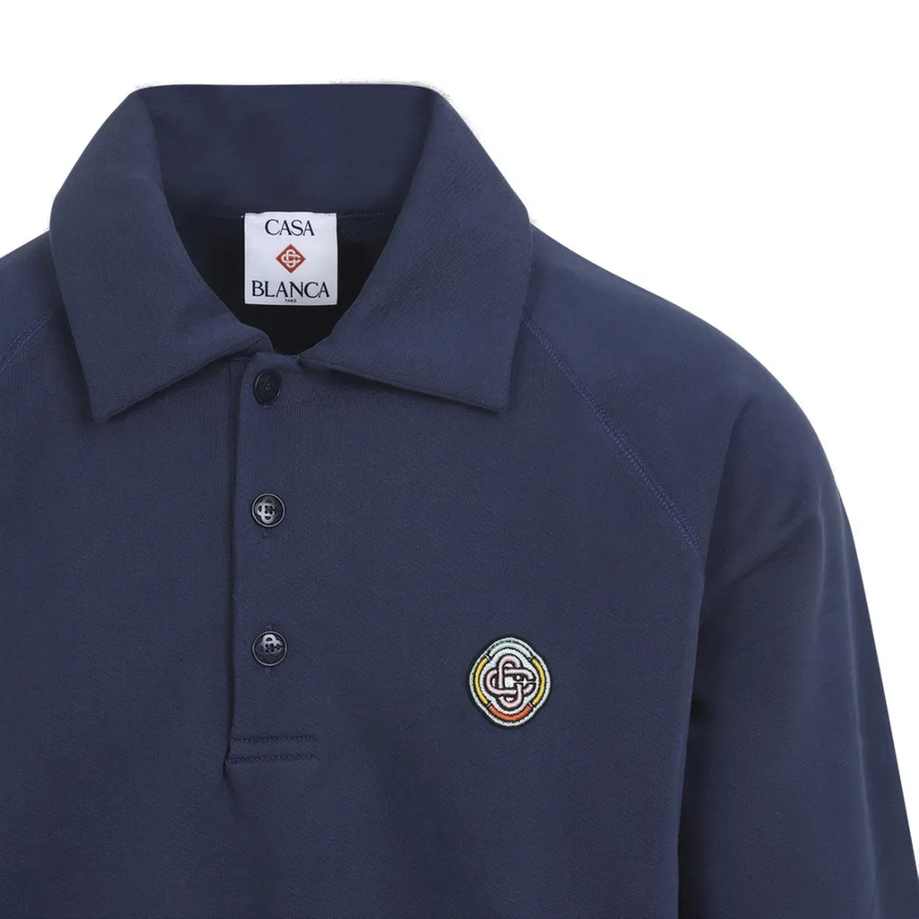 Casablanca Logo Patch Polo Shirt