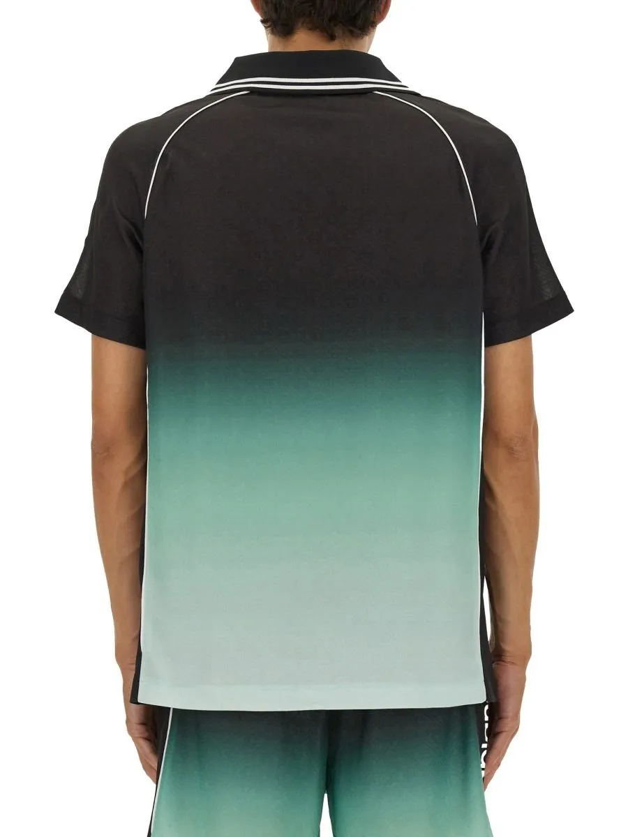 Casablanca Logo Printed Polo Shirt
