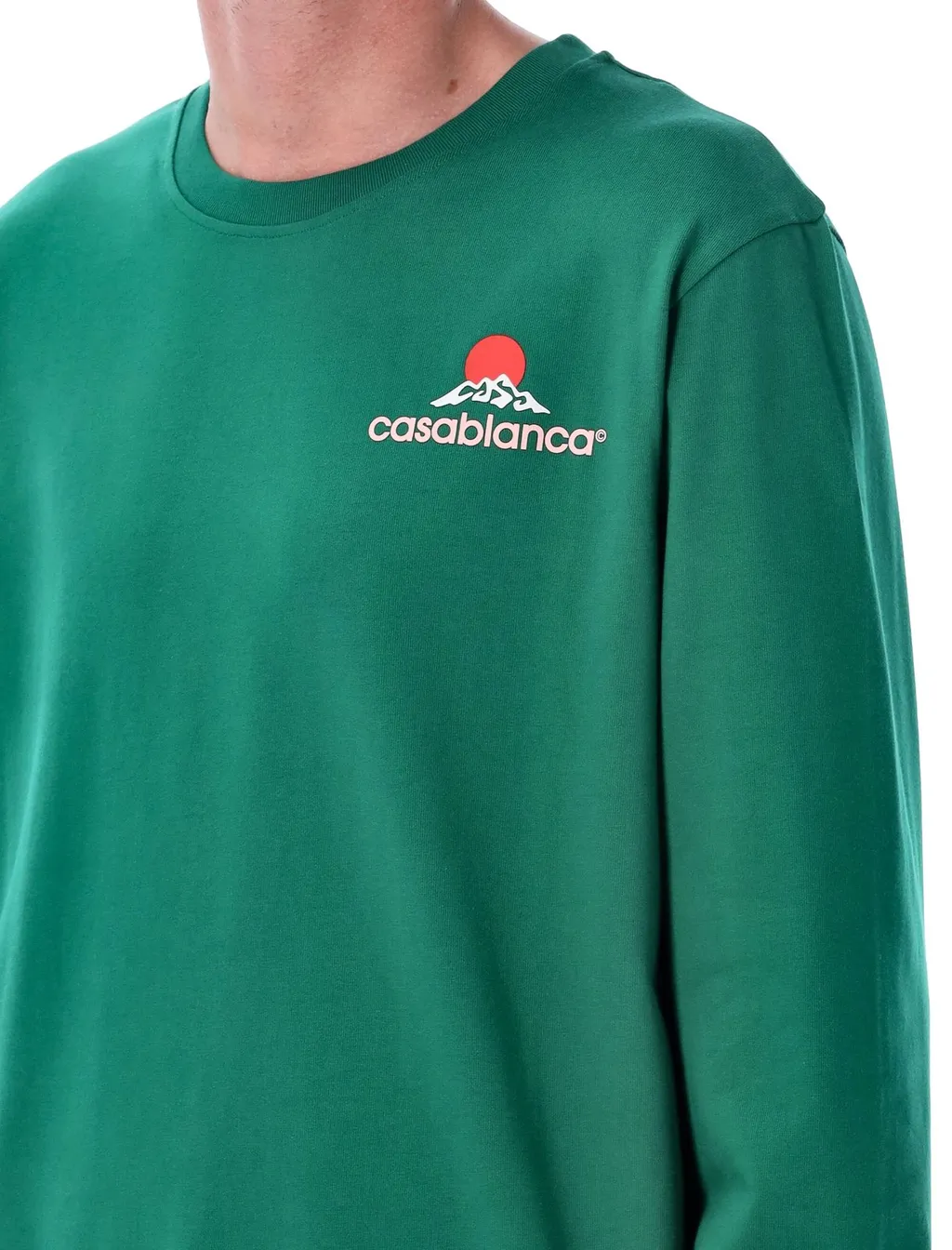 Casablanca Long Sleeved Logo Printed T-Shirt