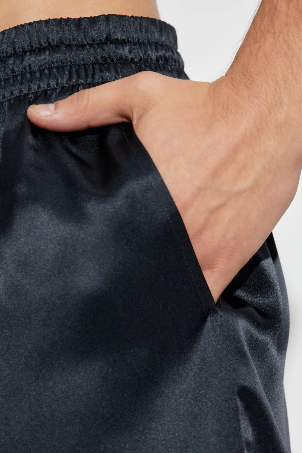 Casablanca Logo Printed Elastic Waist Shorts