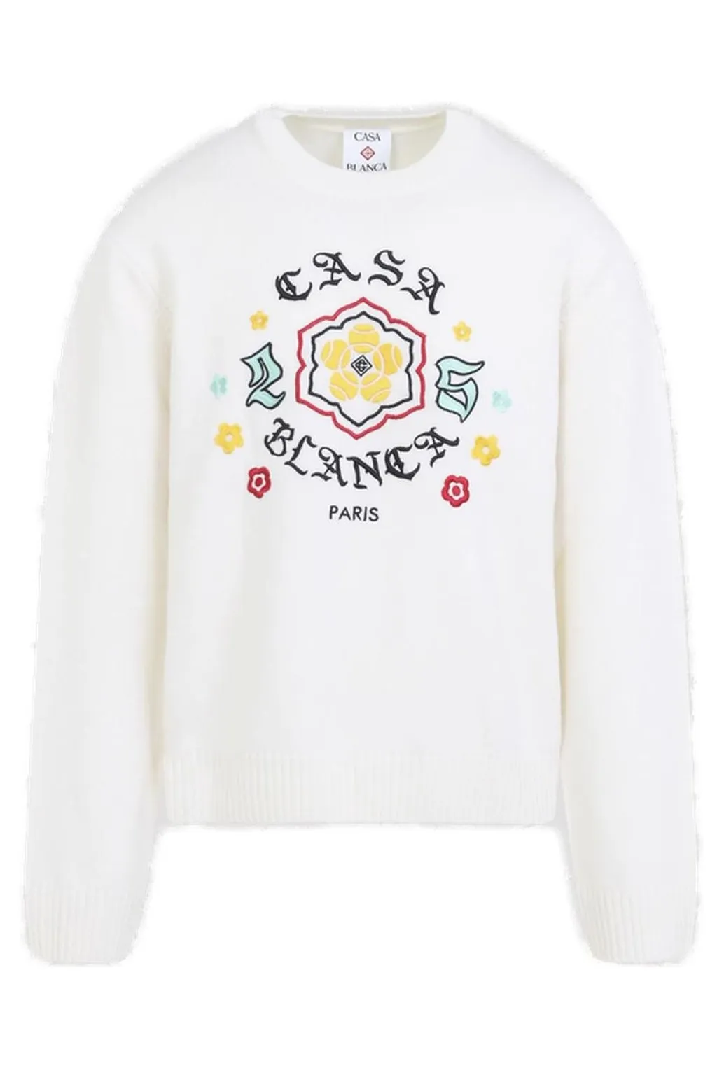 Casablanca Emblem Knit Crew Neck Jumper