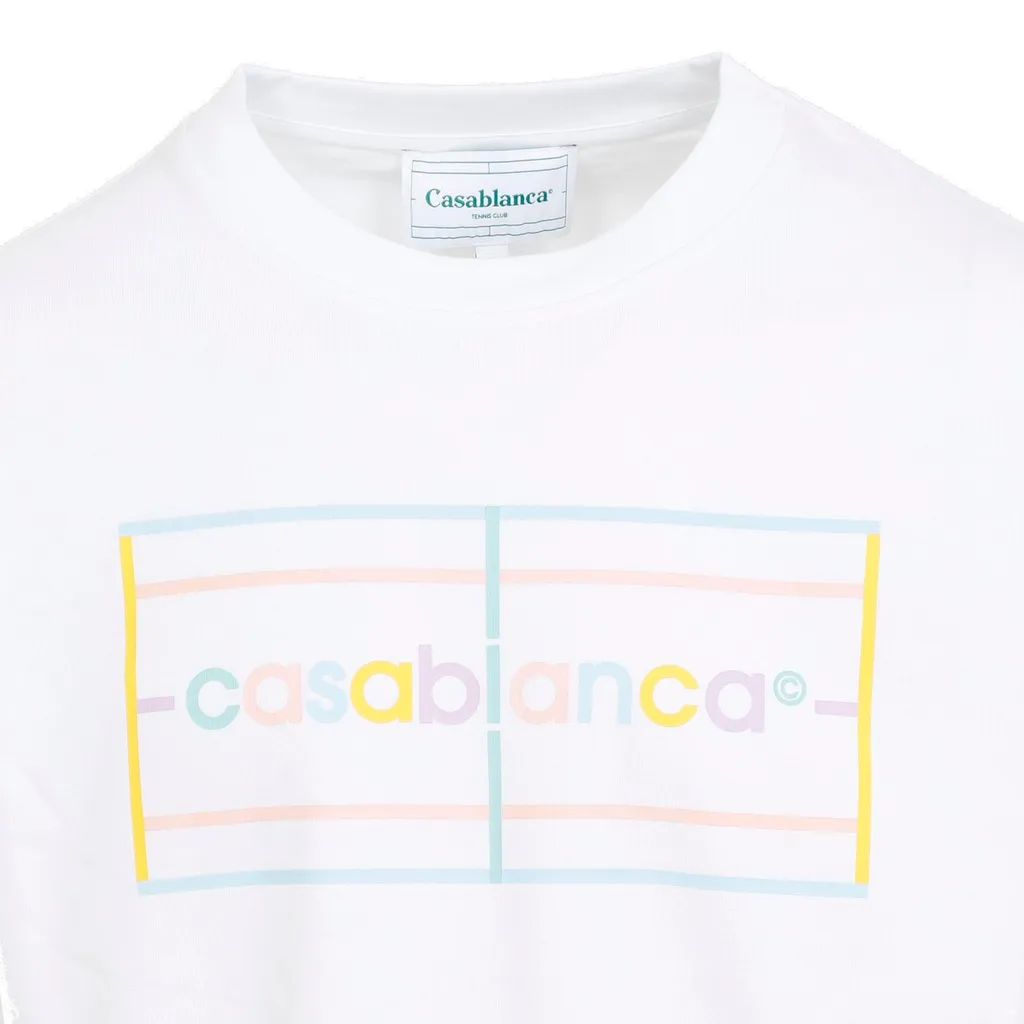 Casablanca Pastel Court Crewneck T-Shirt