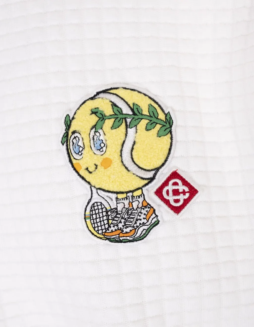 Casablanca Tennis Mascot Quilted Sweatshirt