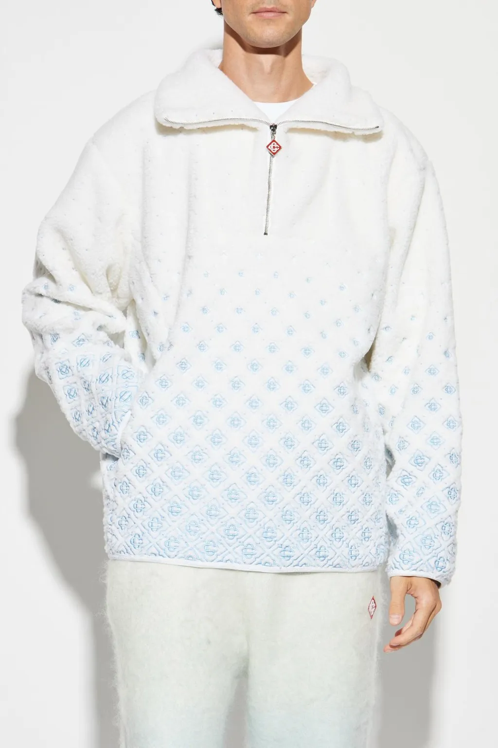 Casablanca Half-Zip Monogram Sweatshirt