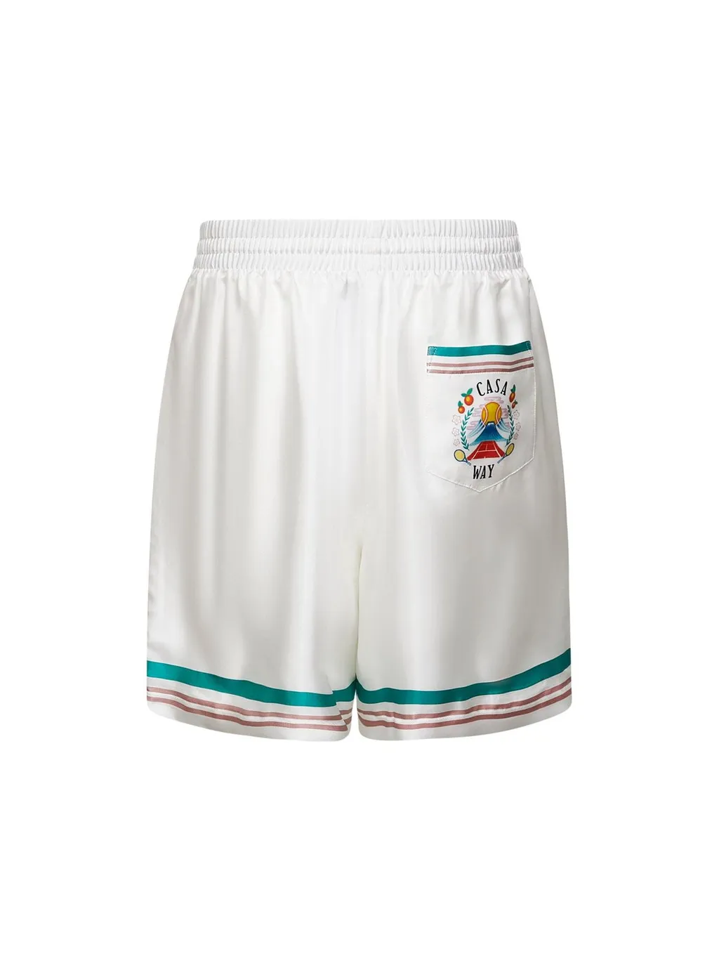 Casablanca Elastic Waist Drawstring Shorts