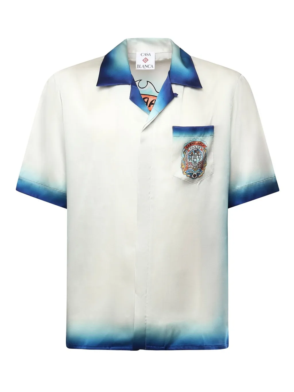 Casablanca Casa Way Skate Short Sleeved Satin Shirt