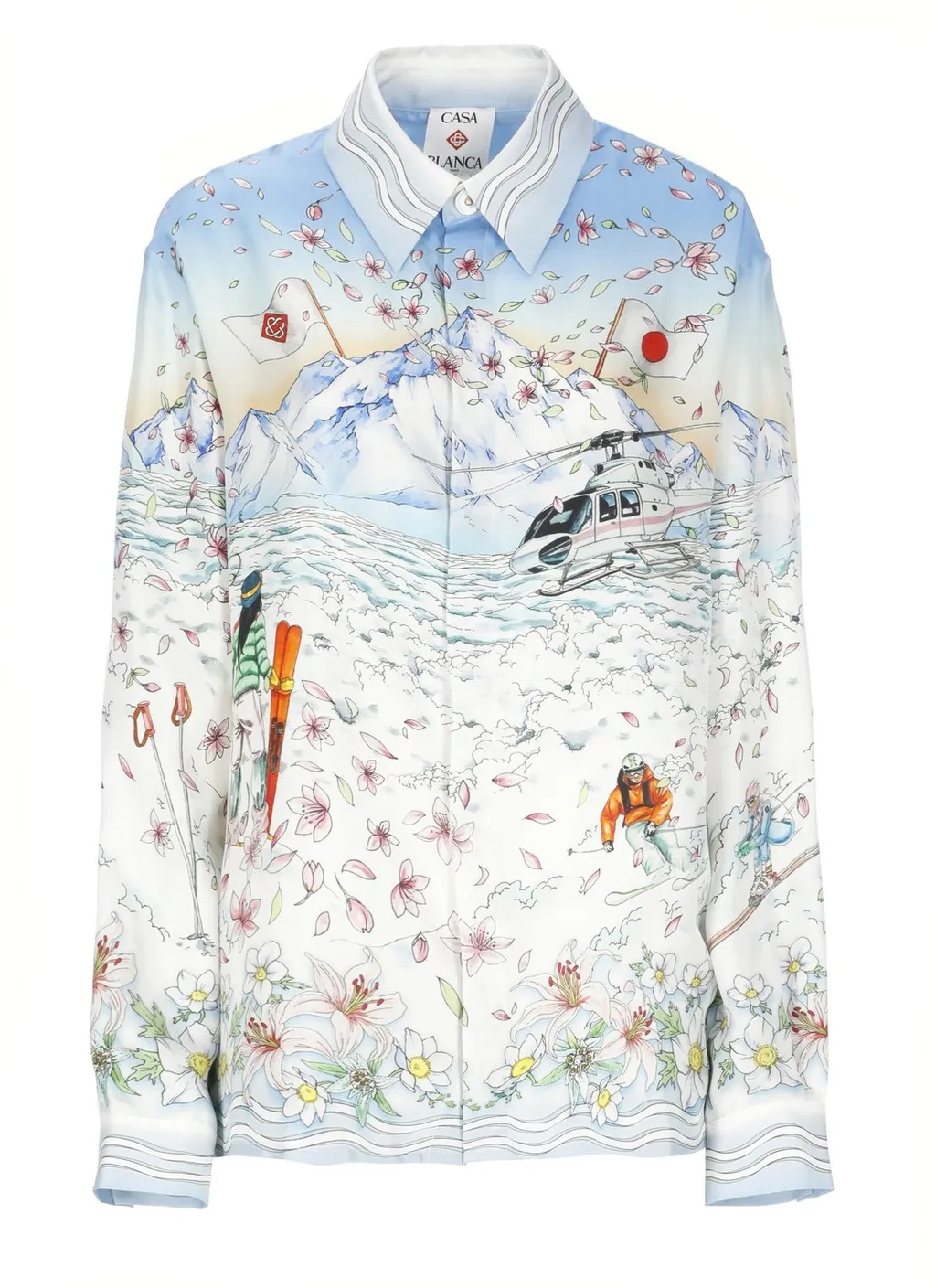 Casablanca Printed Long Sleeved Shirt