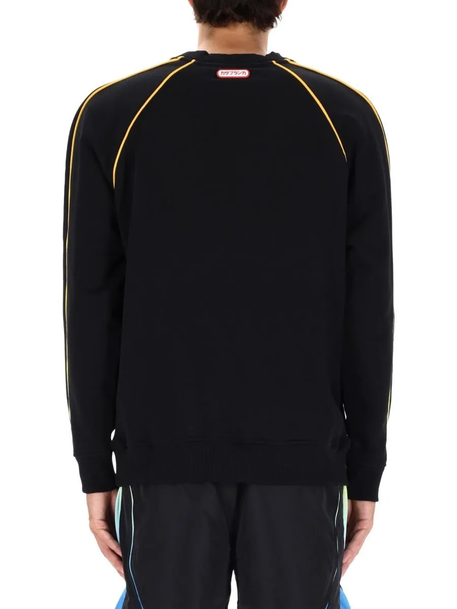 Casablanca Logo-Appliqué Crewneck Sweatshirt