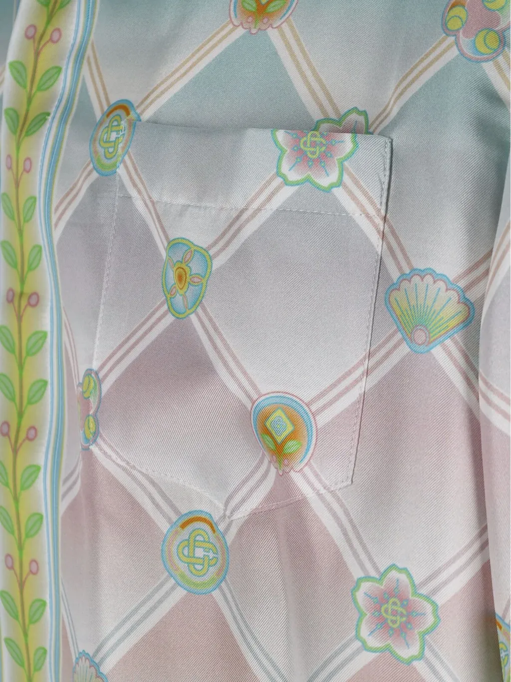 Casablanca Graphic Printed Satin Shirt