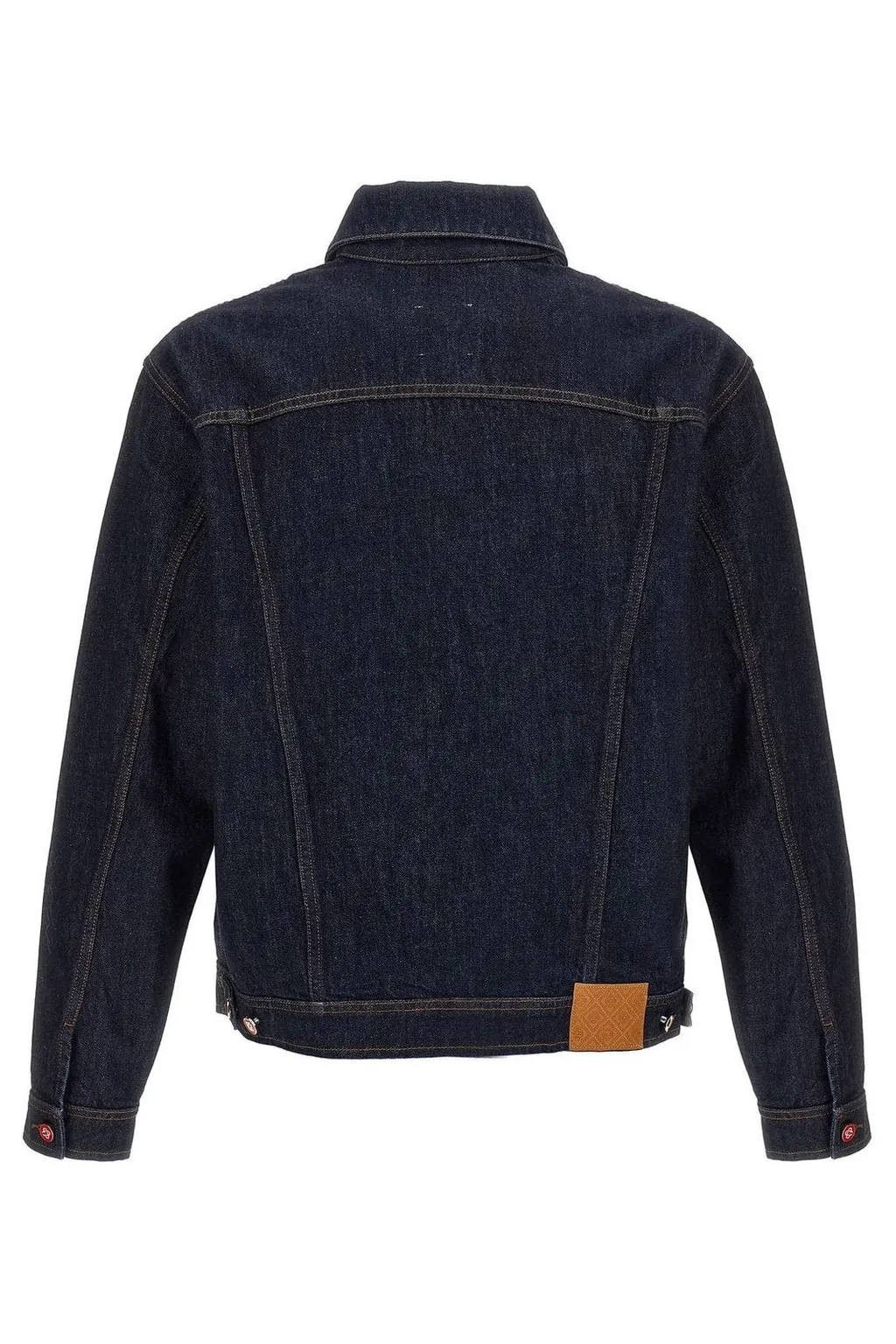 Casablanca Logo Embroidered Buttoned Denim Jacket