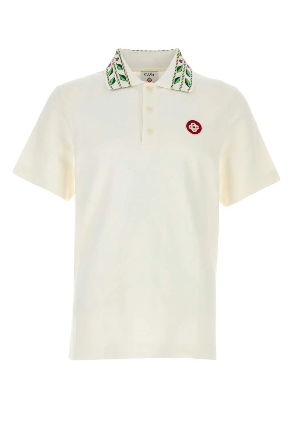 Casablanca Logo Embroidered Polo Shirt