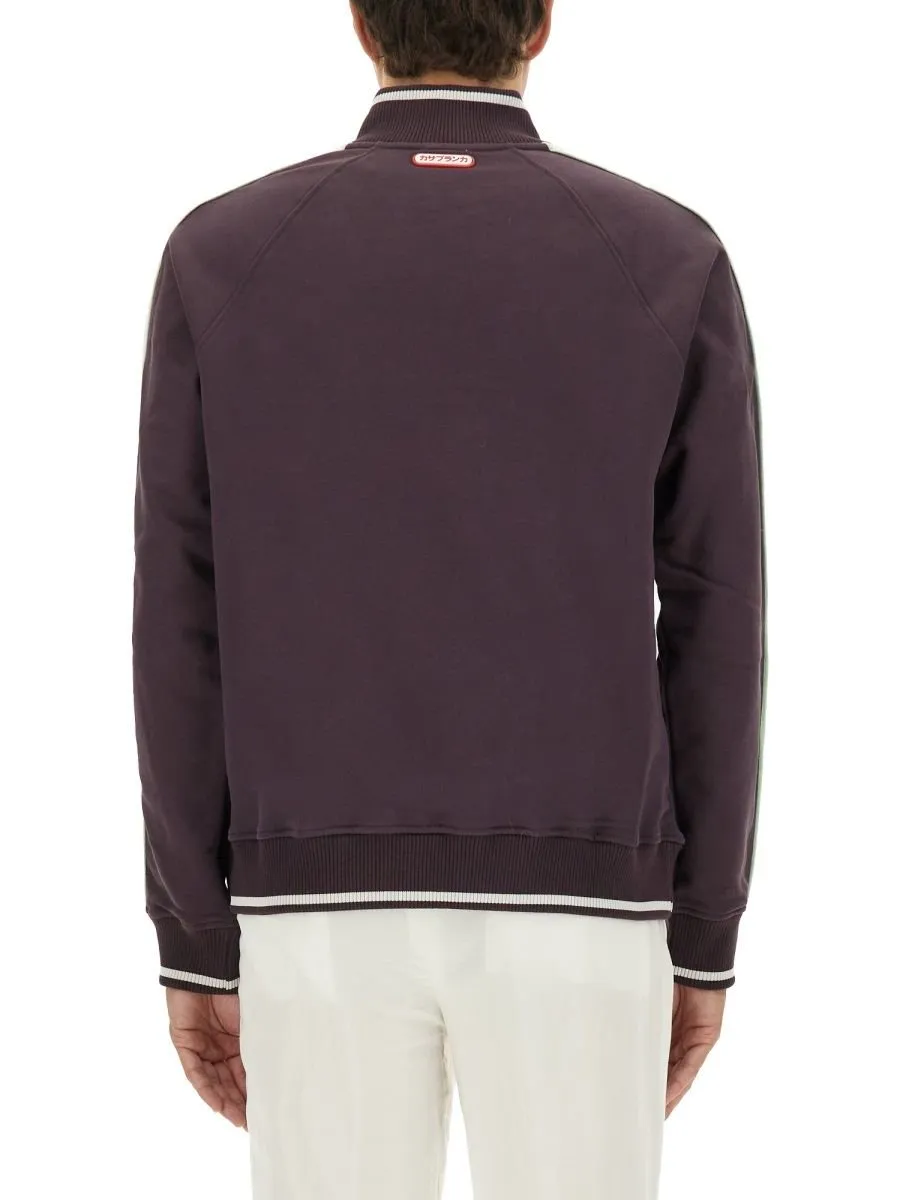 Casablanca Quarter Zip Laurel Sweatshirt