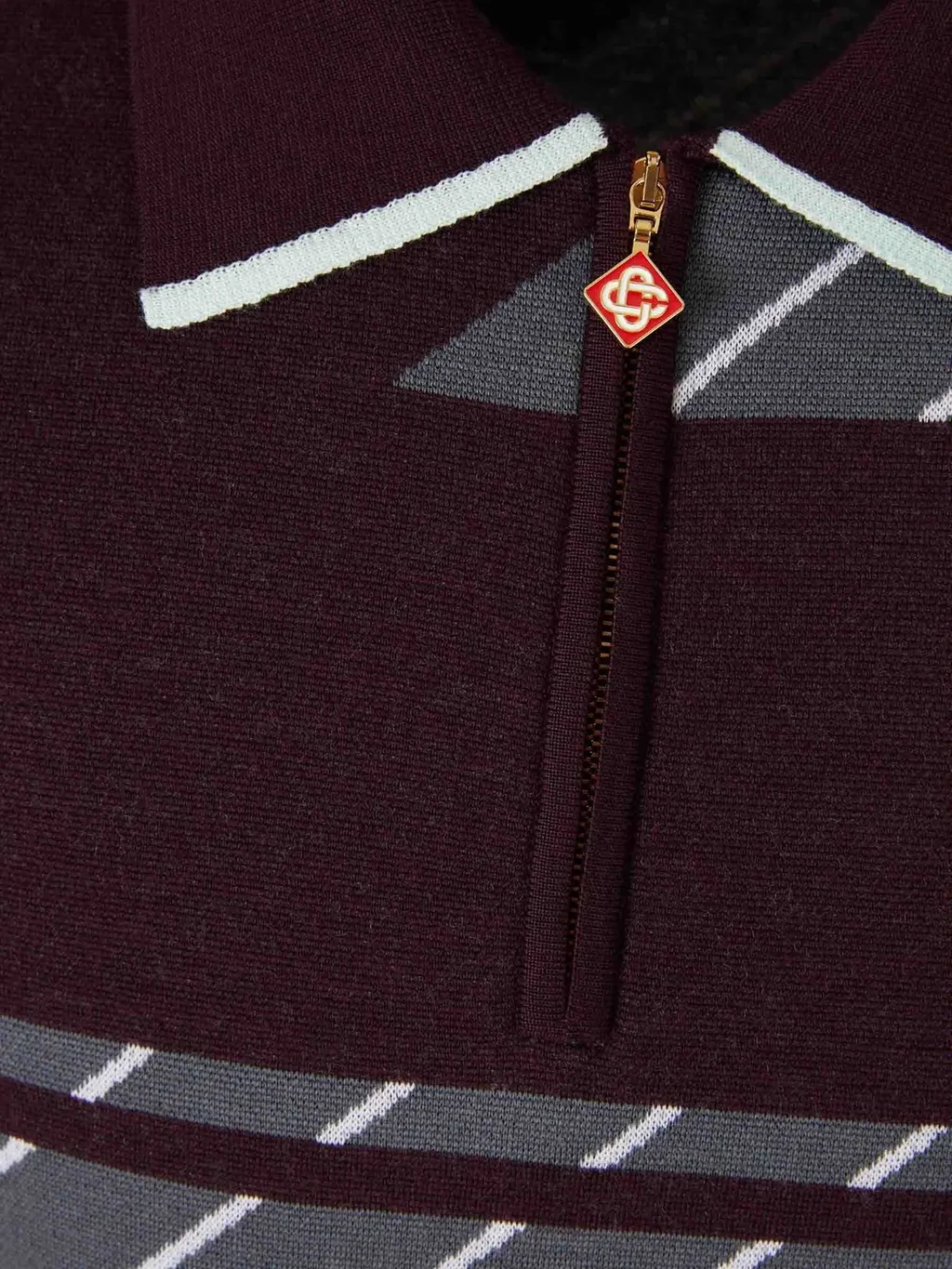 Casablanca Diagonal Tennis Polo Shirt