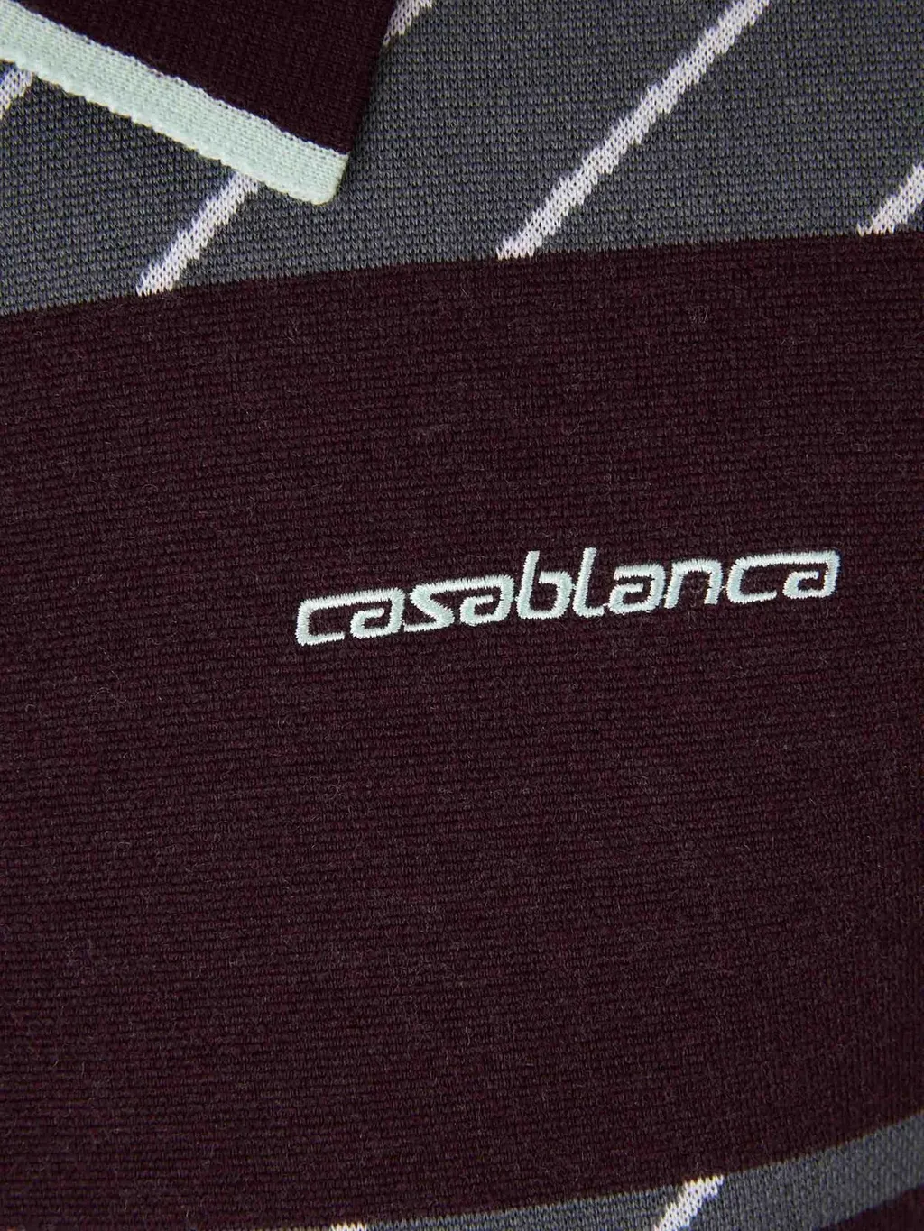 Casablanca Diagonal Tennis Polo Shirt