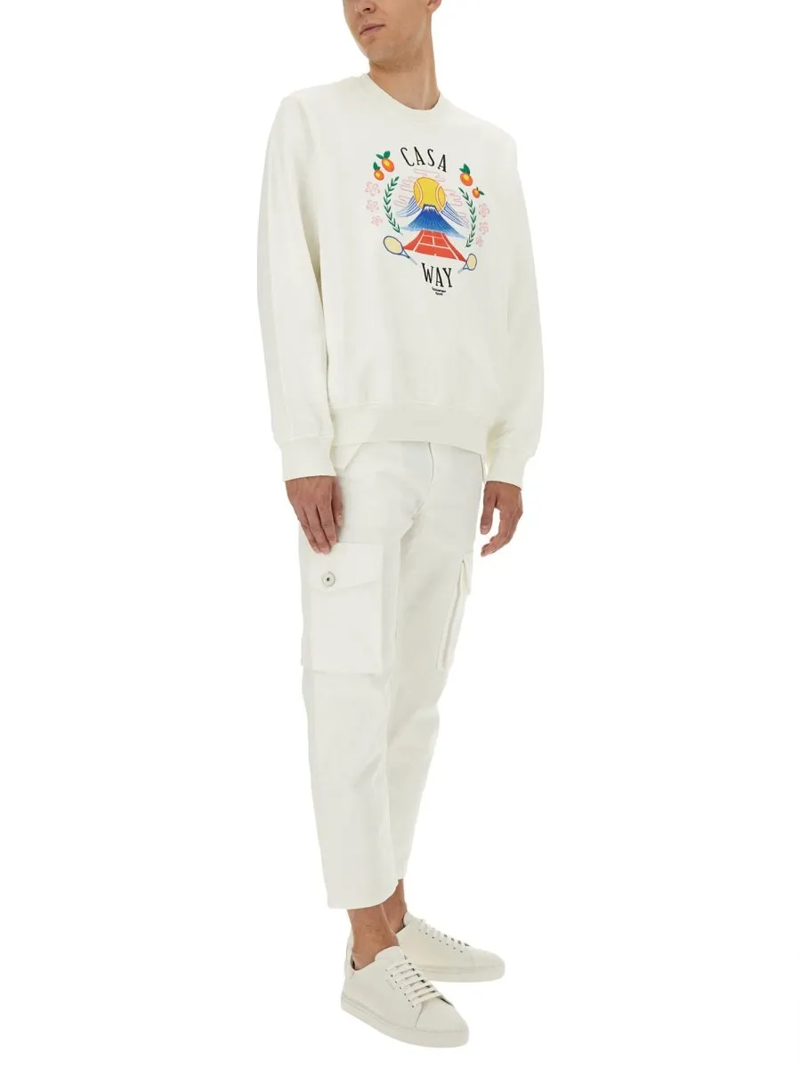 Casablanca Casa Way Crewneck Sweatshirt