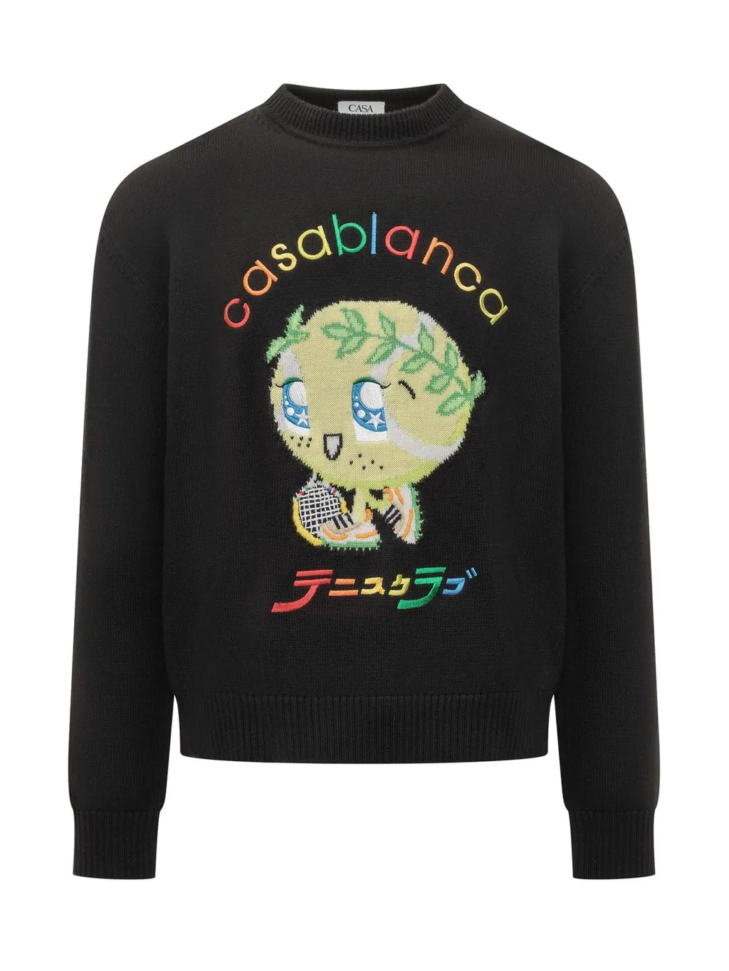 Casablanca Character Intarsia Knit Jumper