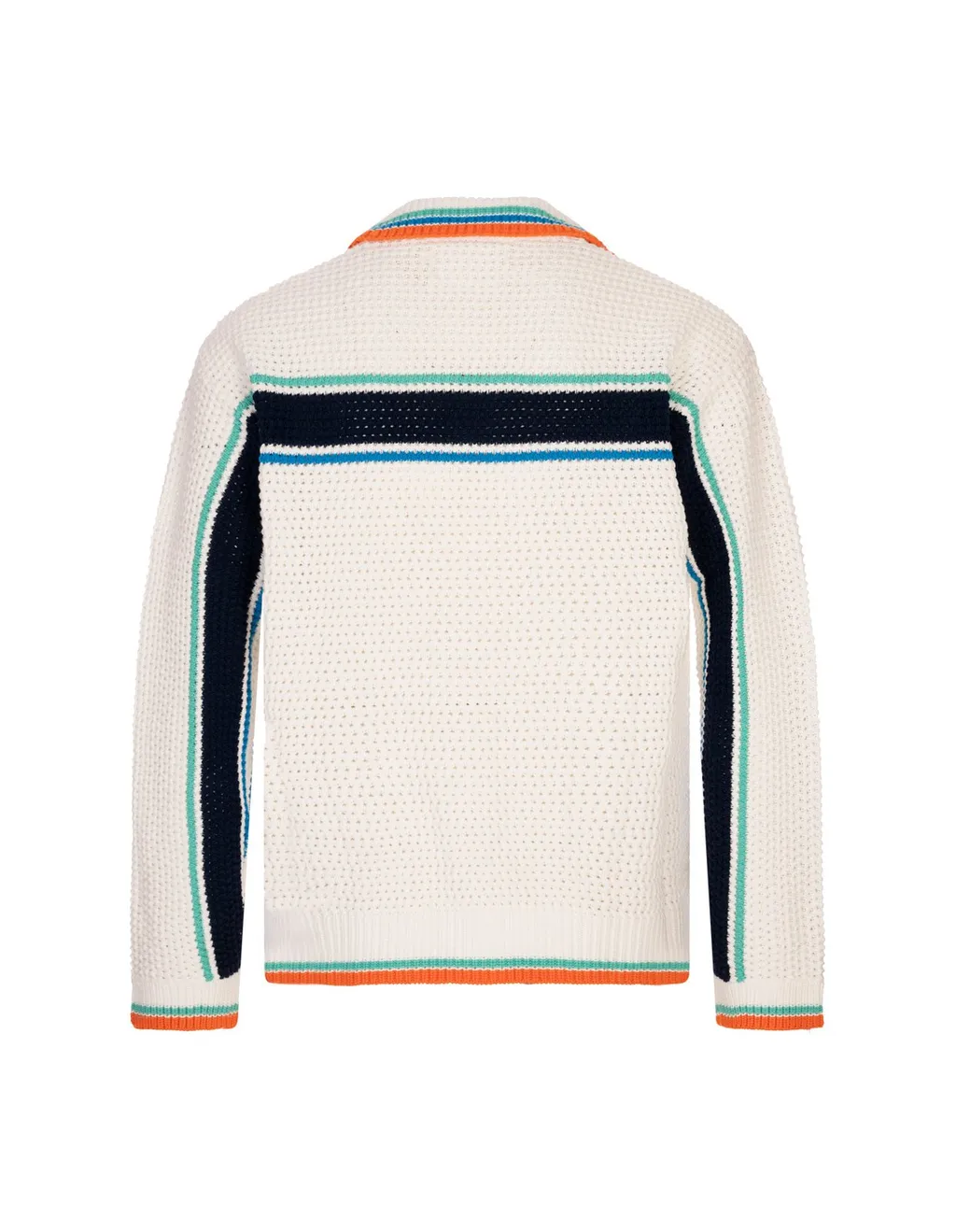 Casablanca Tennis Short-Sleeved Crochet Jacket