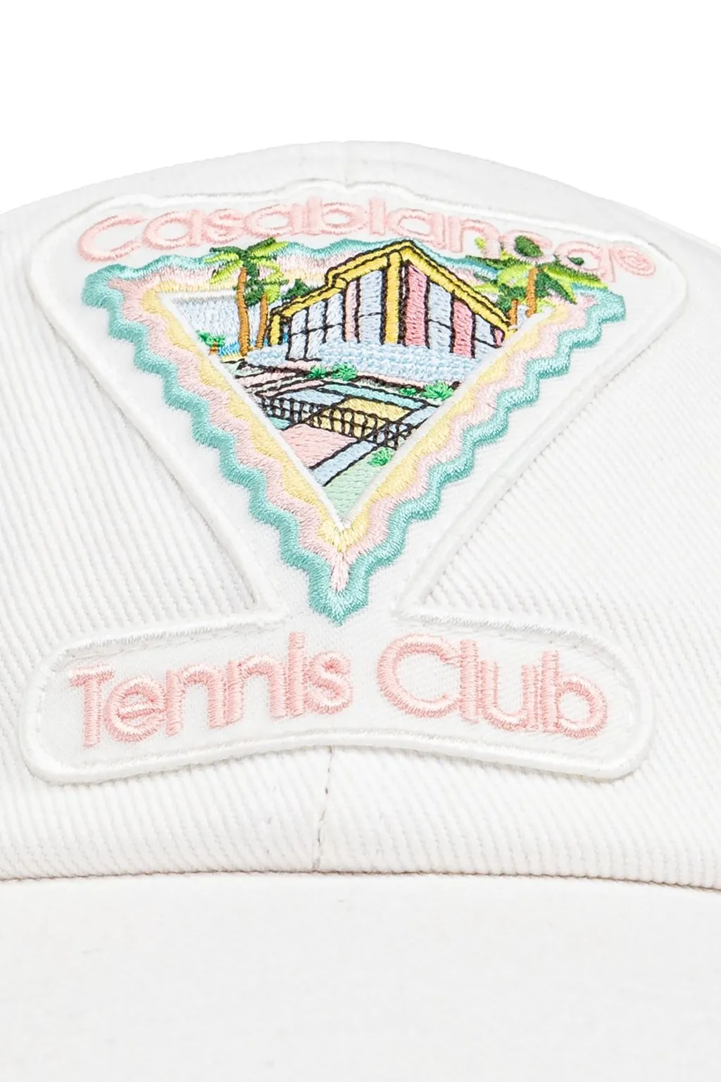 Casablanca Tennis Club Logo Embroidered Baseball Cap