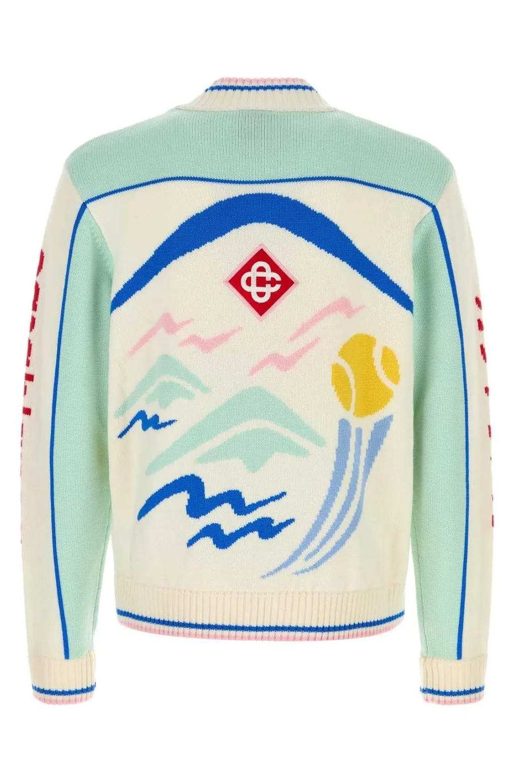Casablanca Printed Zipped Cardigan