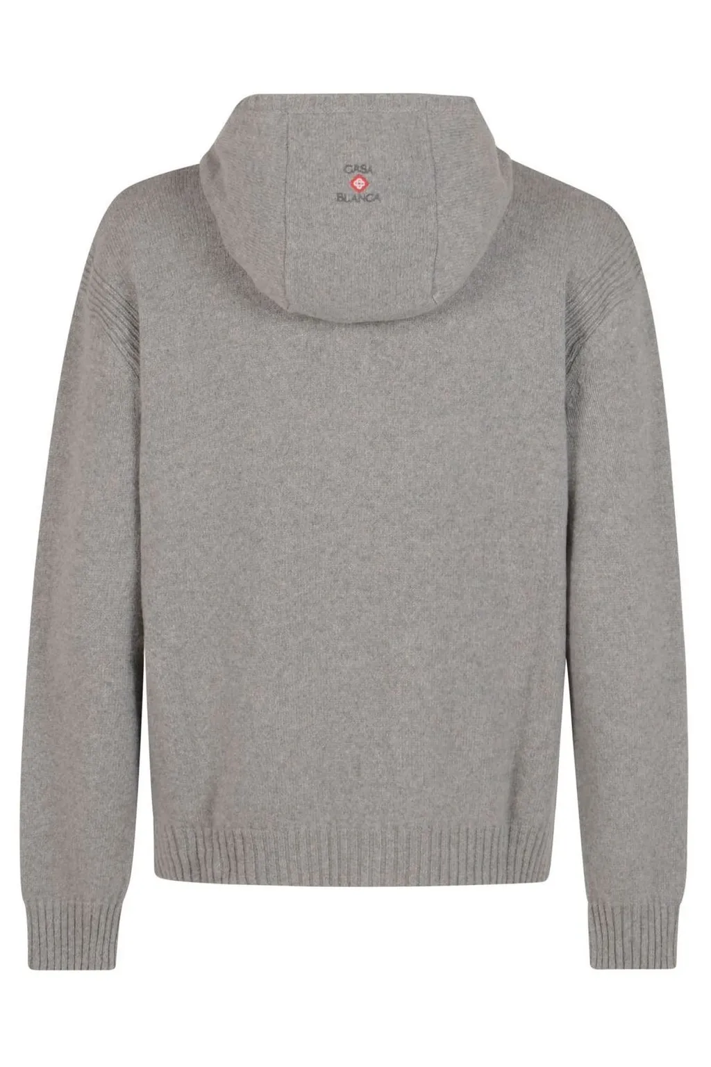 Casablanca Ribbed Knit Hooded Jacket