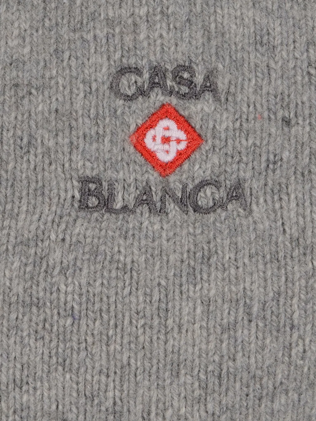 Casablanca Ribbed Knit Hooded Jacket