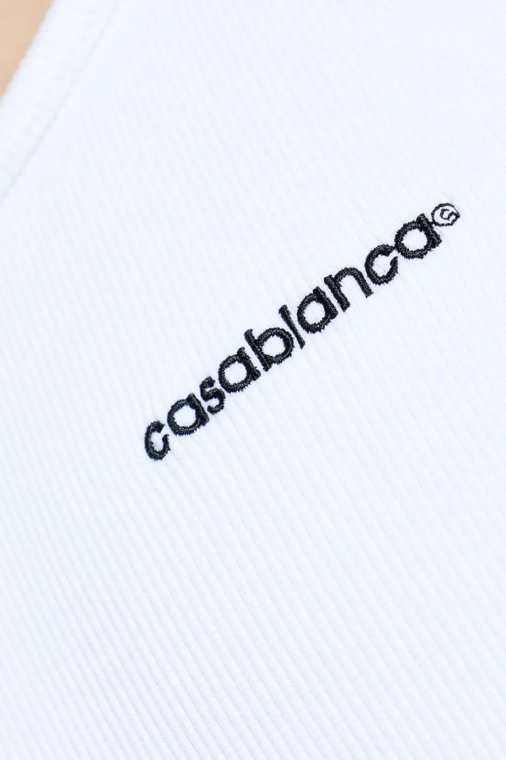 Casablanca Ribbed Logo Vest