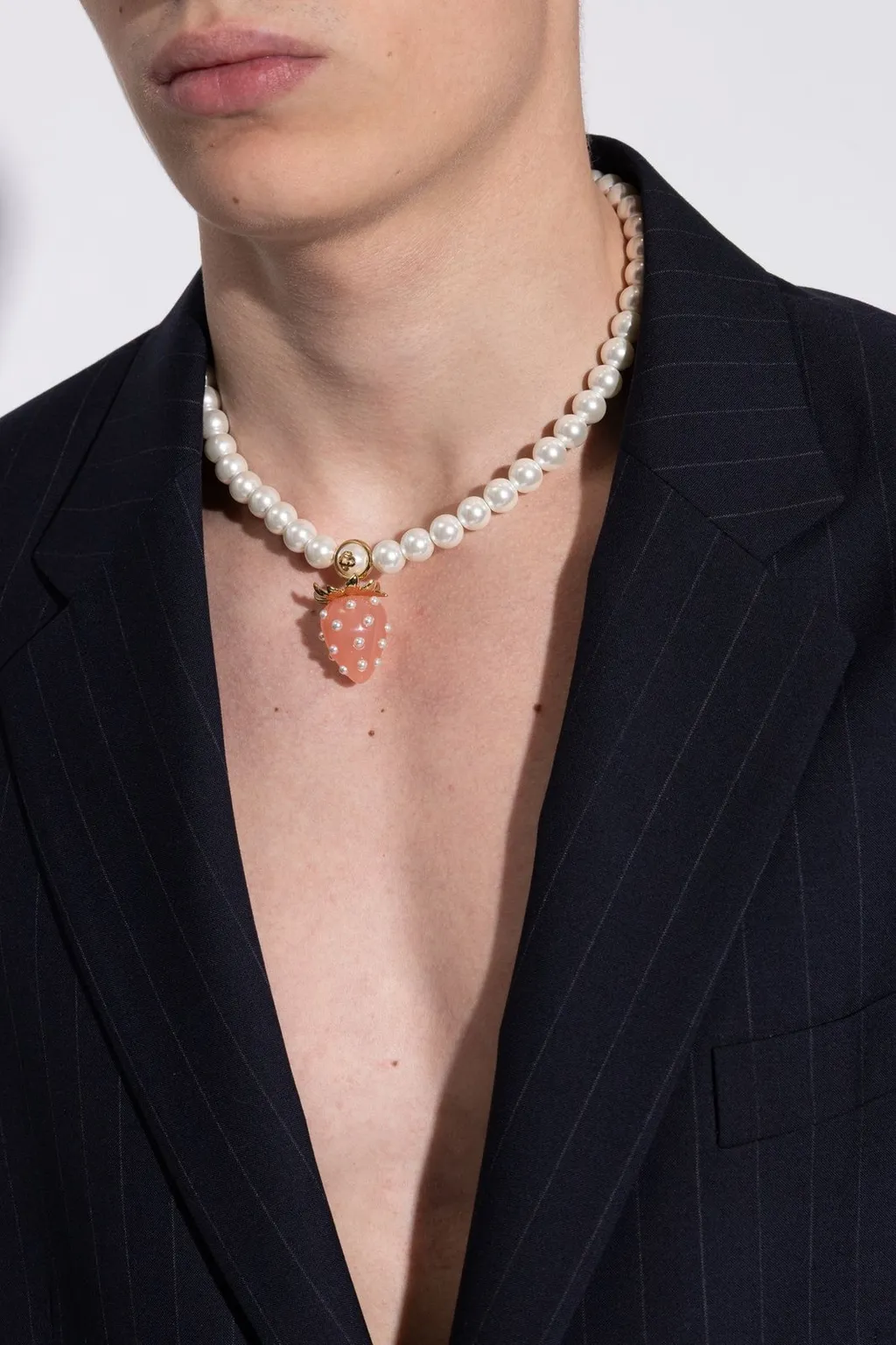 Casablanca Strawberry Pearl Necklace