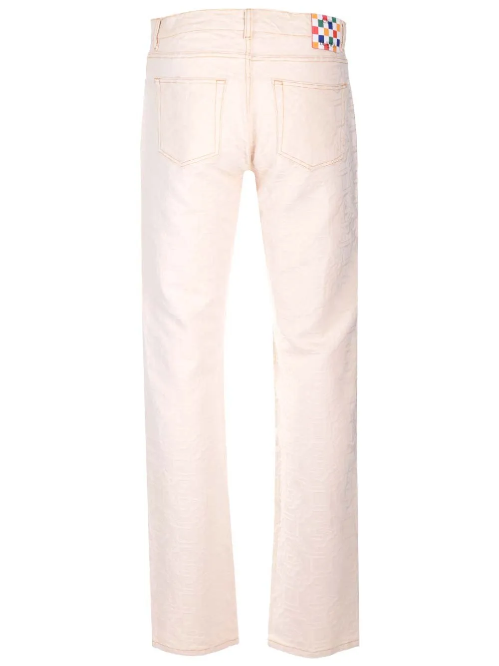 Casablanca Monogram-Jacquard Mid-Rise Jeans