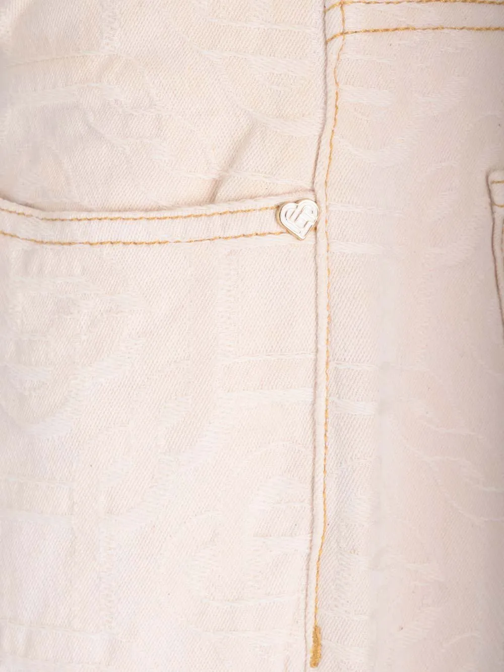 Casablanca Monogram-Jacquard Mid-Rise Jeans