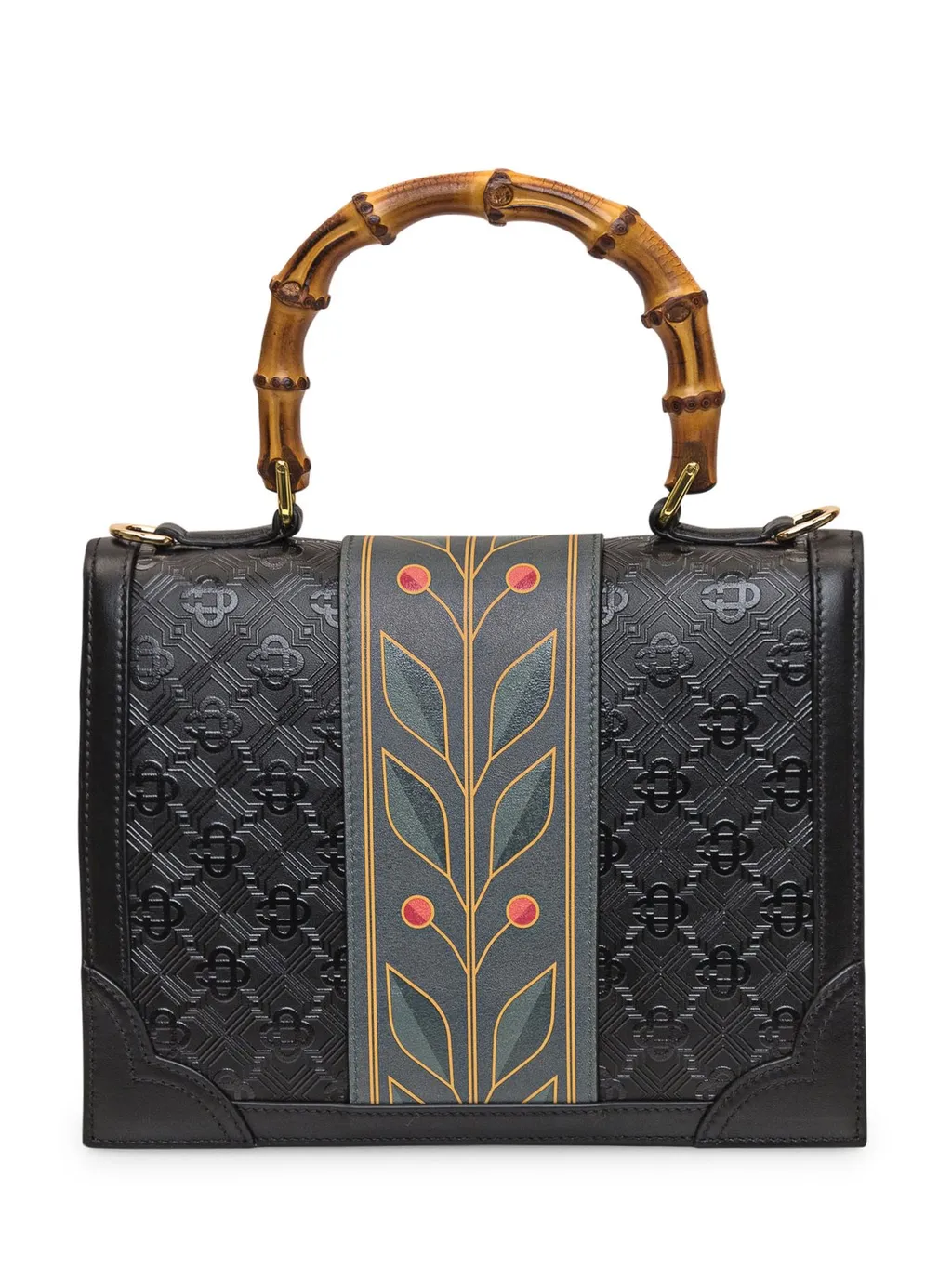 Casablanca Jeanne Logo Patch Top Handle Bag