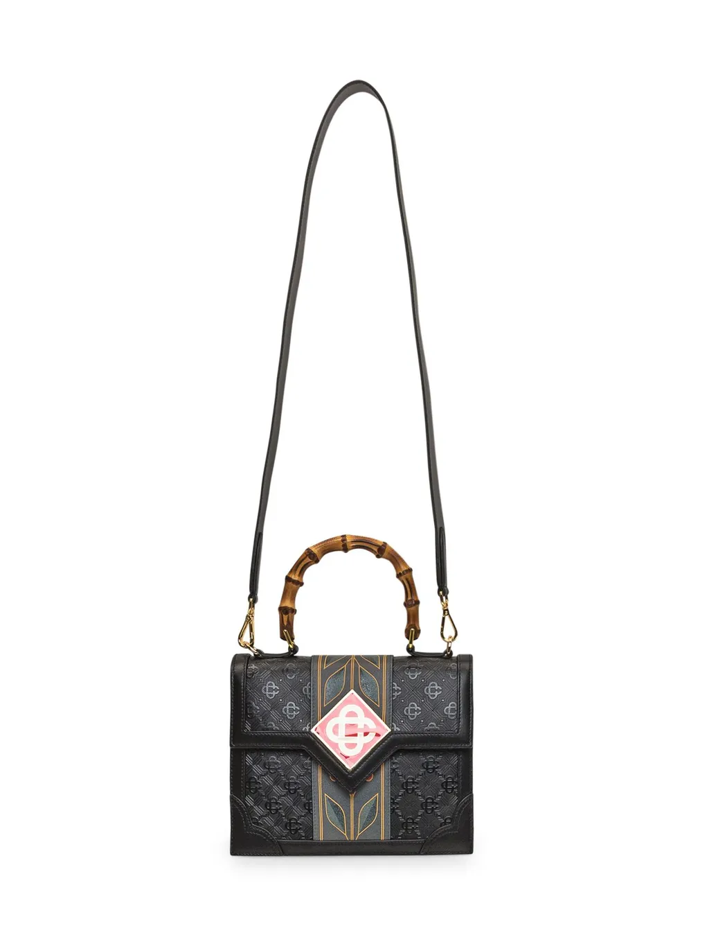 Casablanca Jeanne Logo Patch Top Handle Bag
