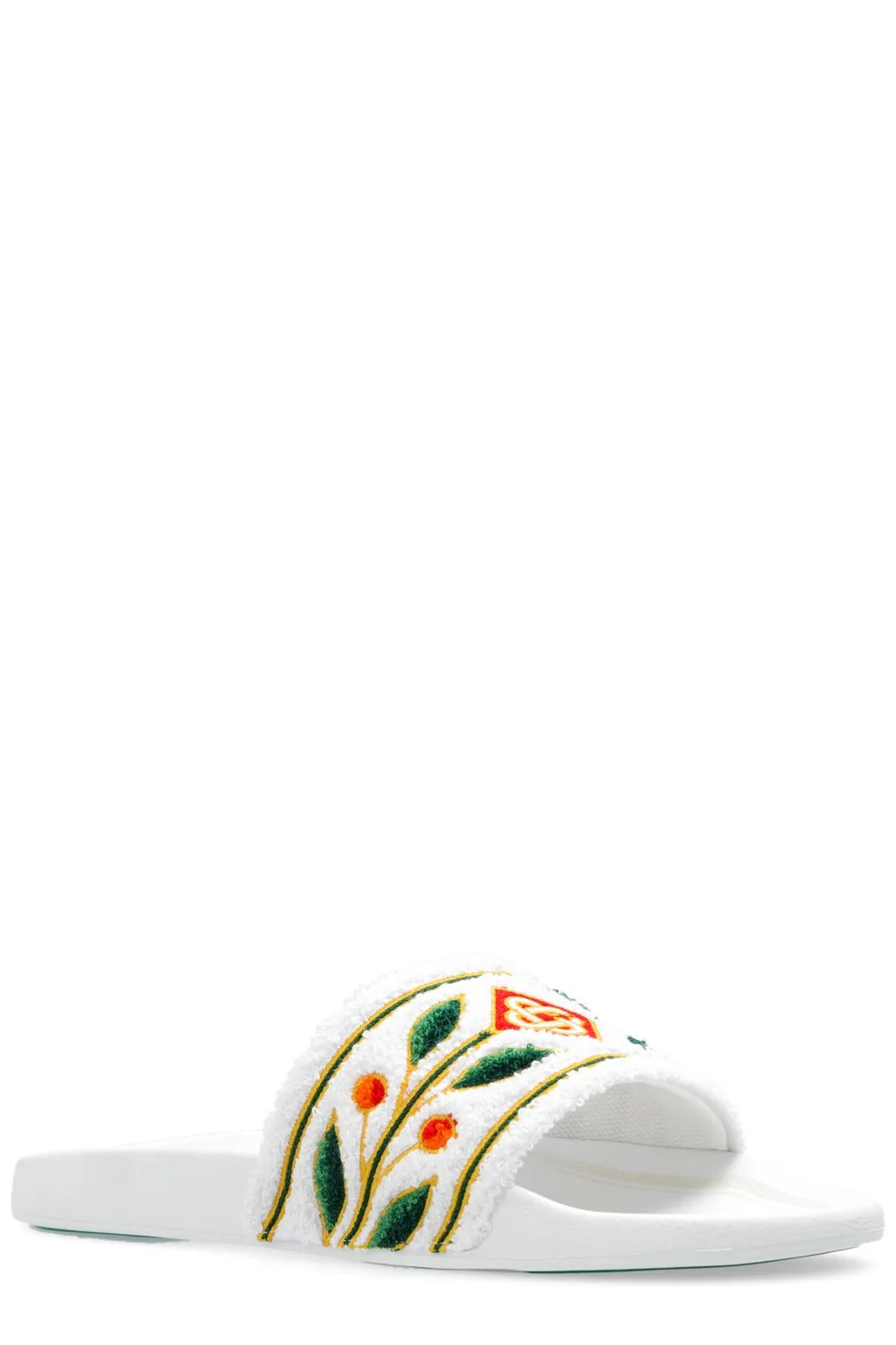 Casablanca Logo Embroidered Terry Sliders