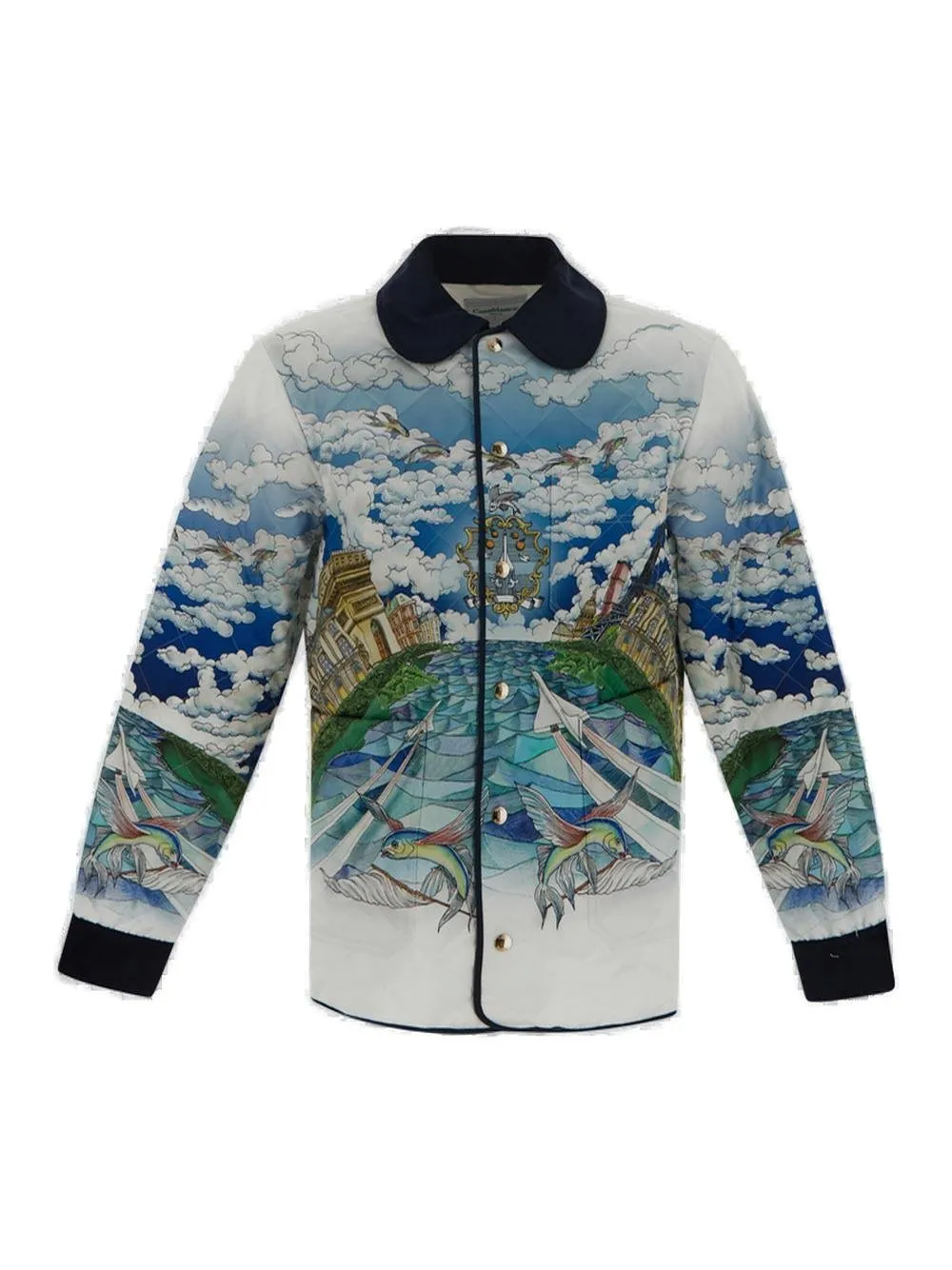 Casablanca Printed Quilted Jacket