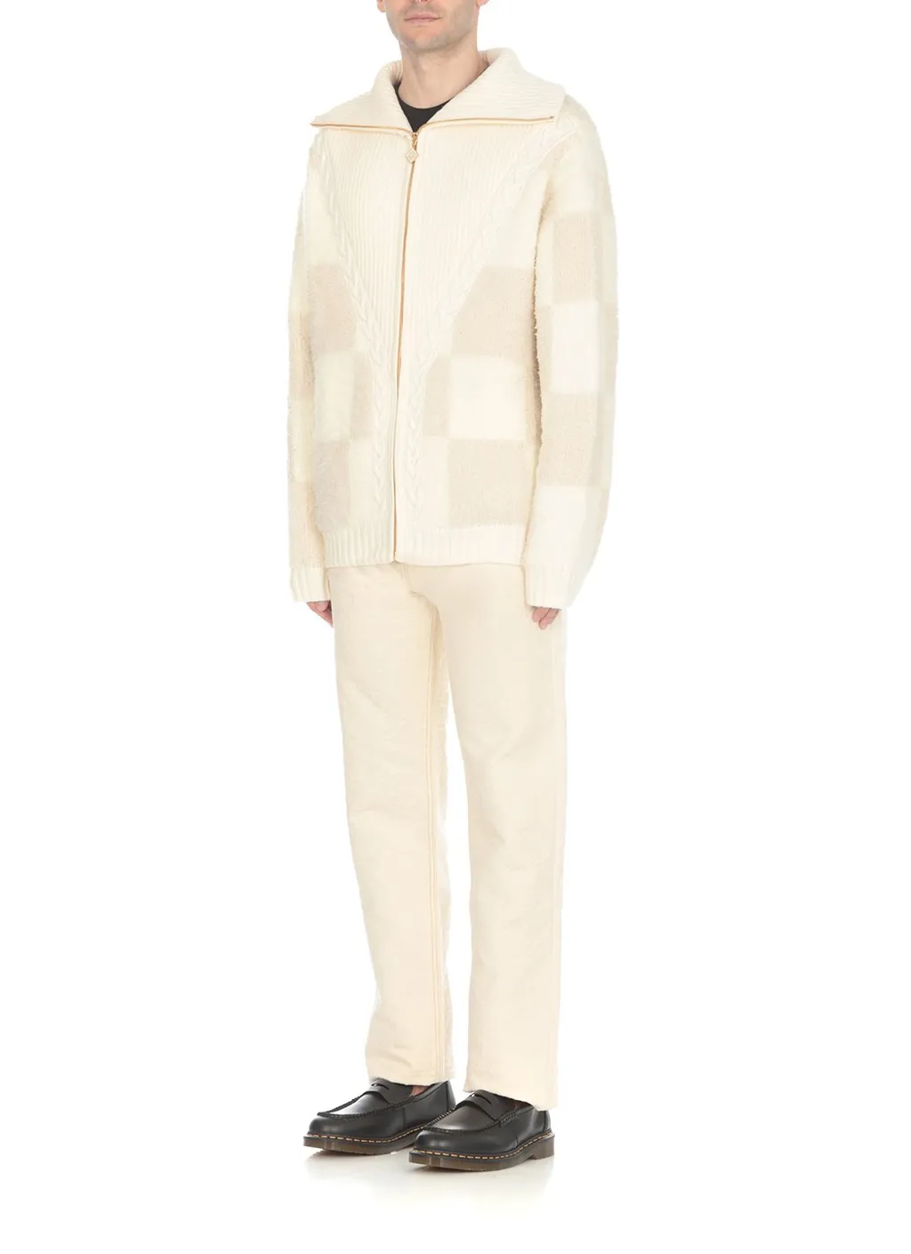 Casablanca Checked Boucle Cardigan
