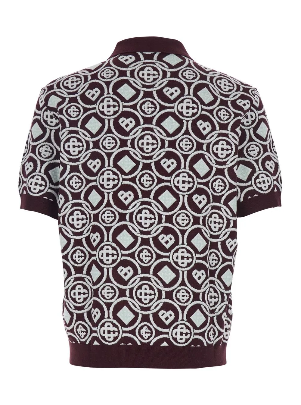 Casablanca Monogram Knit Polo Shirt