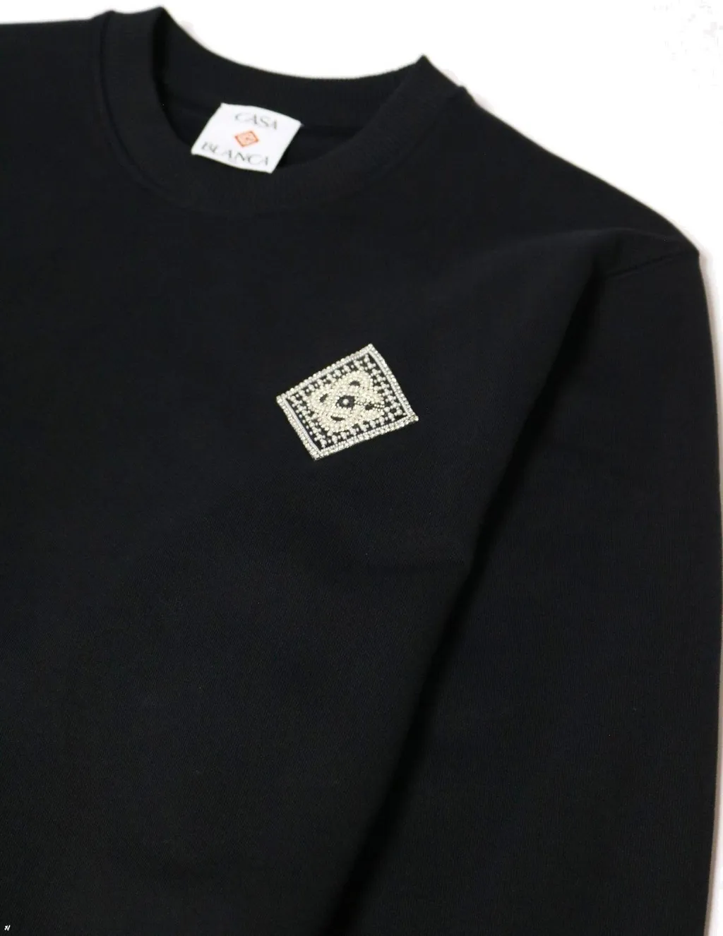 Casablanca Embellished Logo Patch Sweatshirt