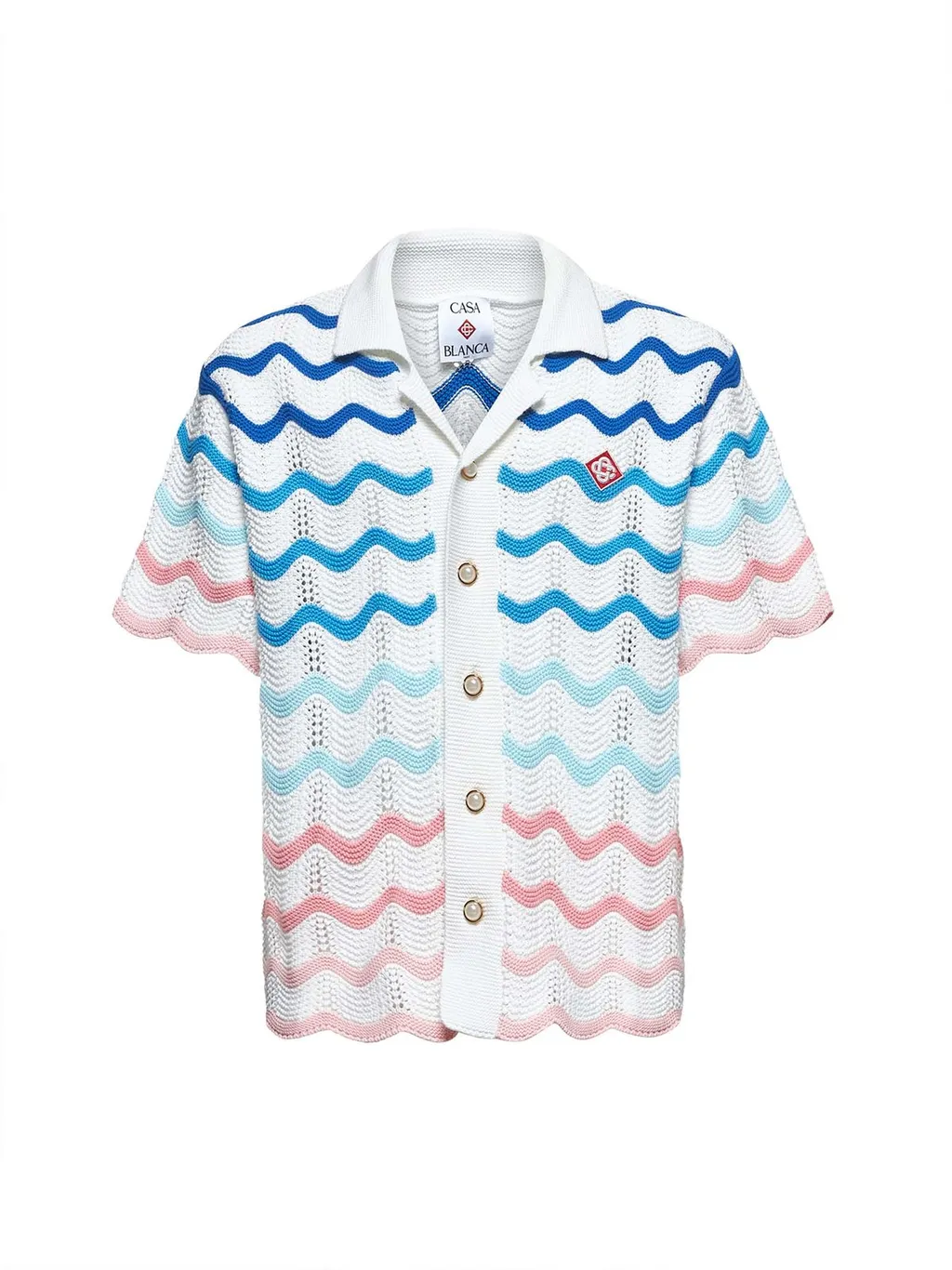 Casablanca Wave Knitted Shirt
