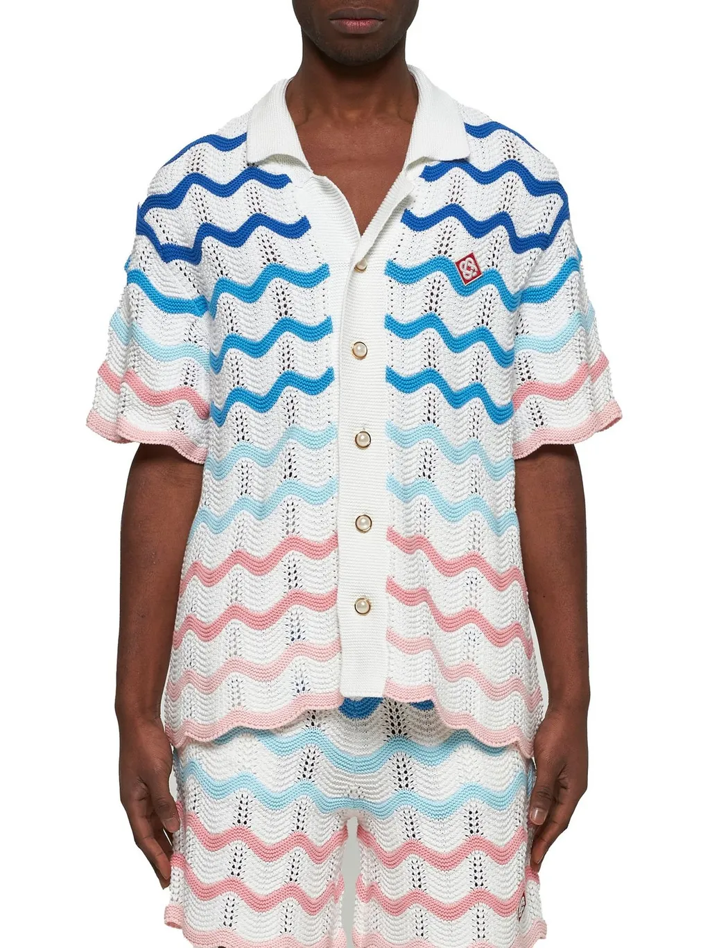 Casablanca Wave Knitted Shirt