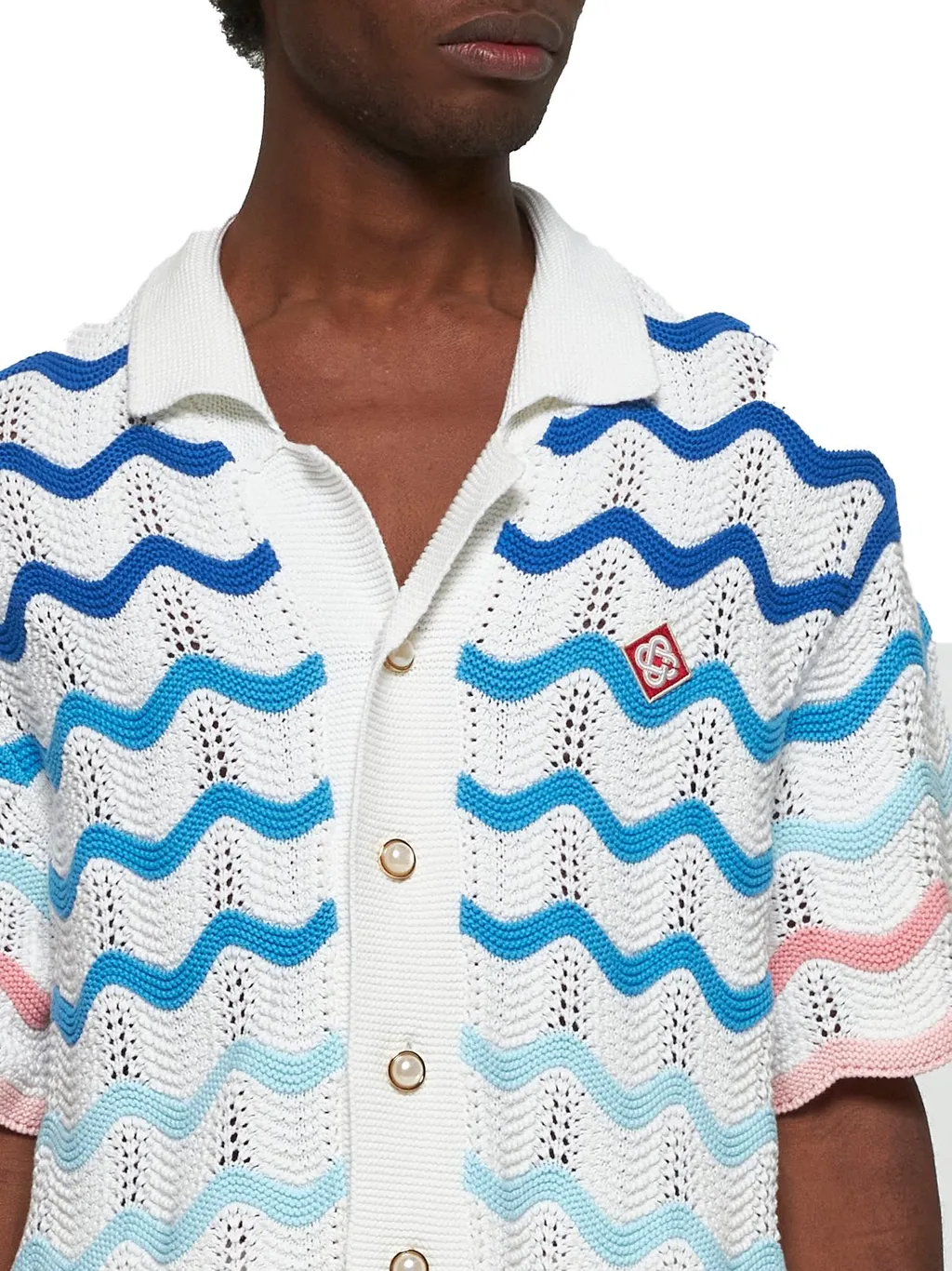 Casablanca Wave Knitted Shirt
