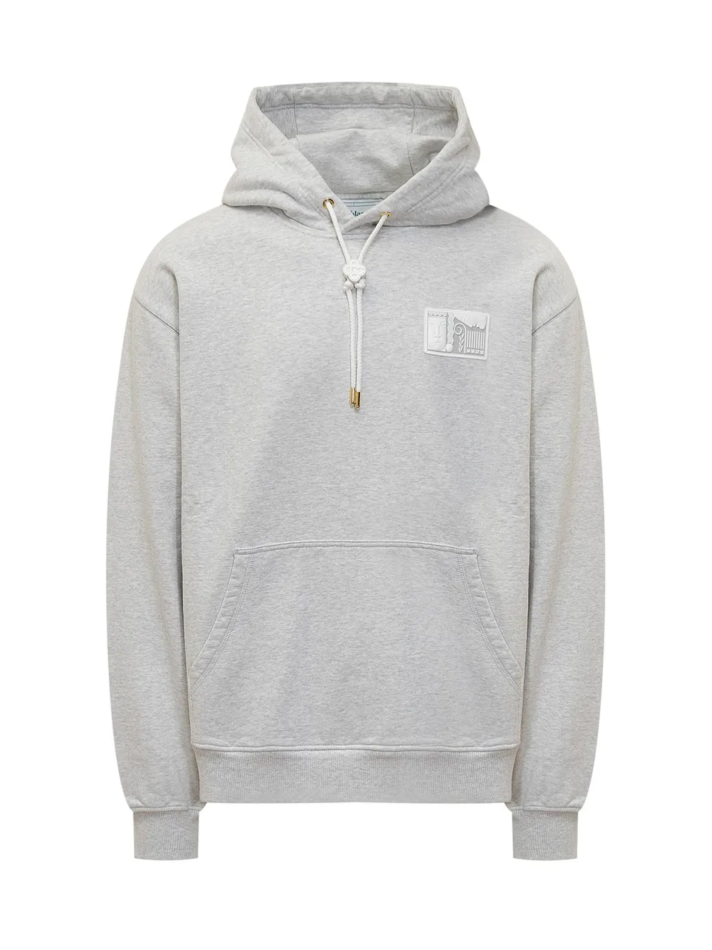 Casablanca Tennis Statues Patched Drawstring Hoodie