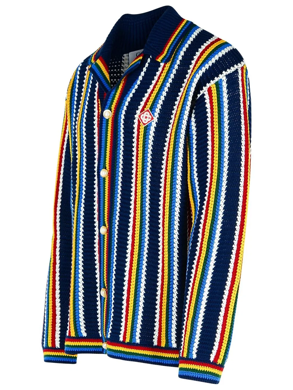 Casablanca Stripe Crochet Shirt